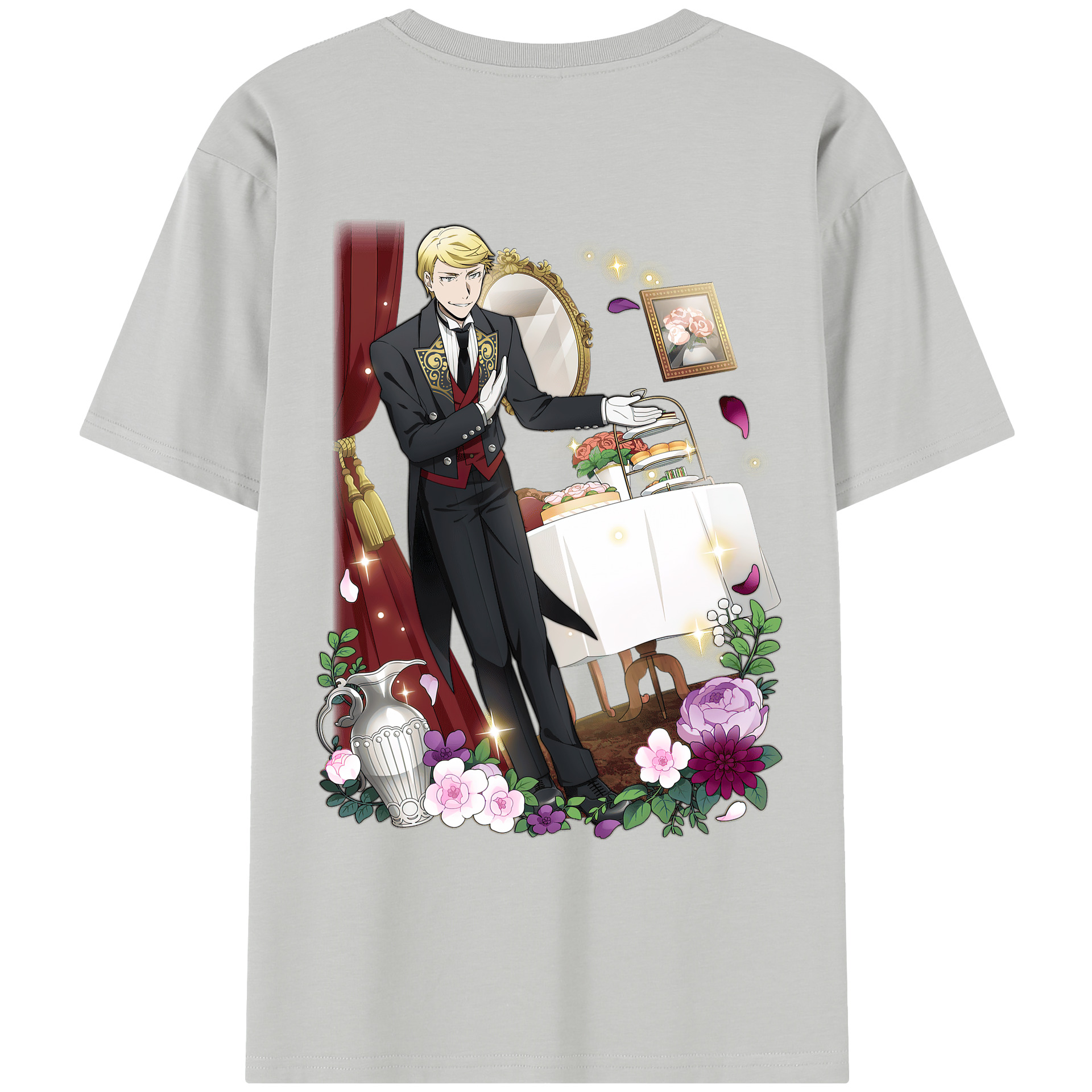 （画像用） 文豪ストレイドッグス Bungo Stray Dogs レディース半袖Tシャツ(バックプリント)