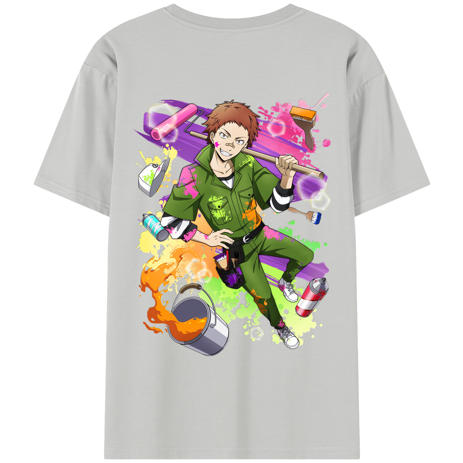 （画像用） 文豪ストレイドッグス Bungo Stray Dogs レディース半袖Tシャツ(バックプリント)