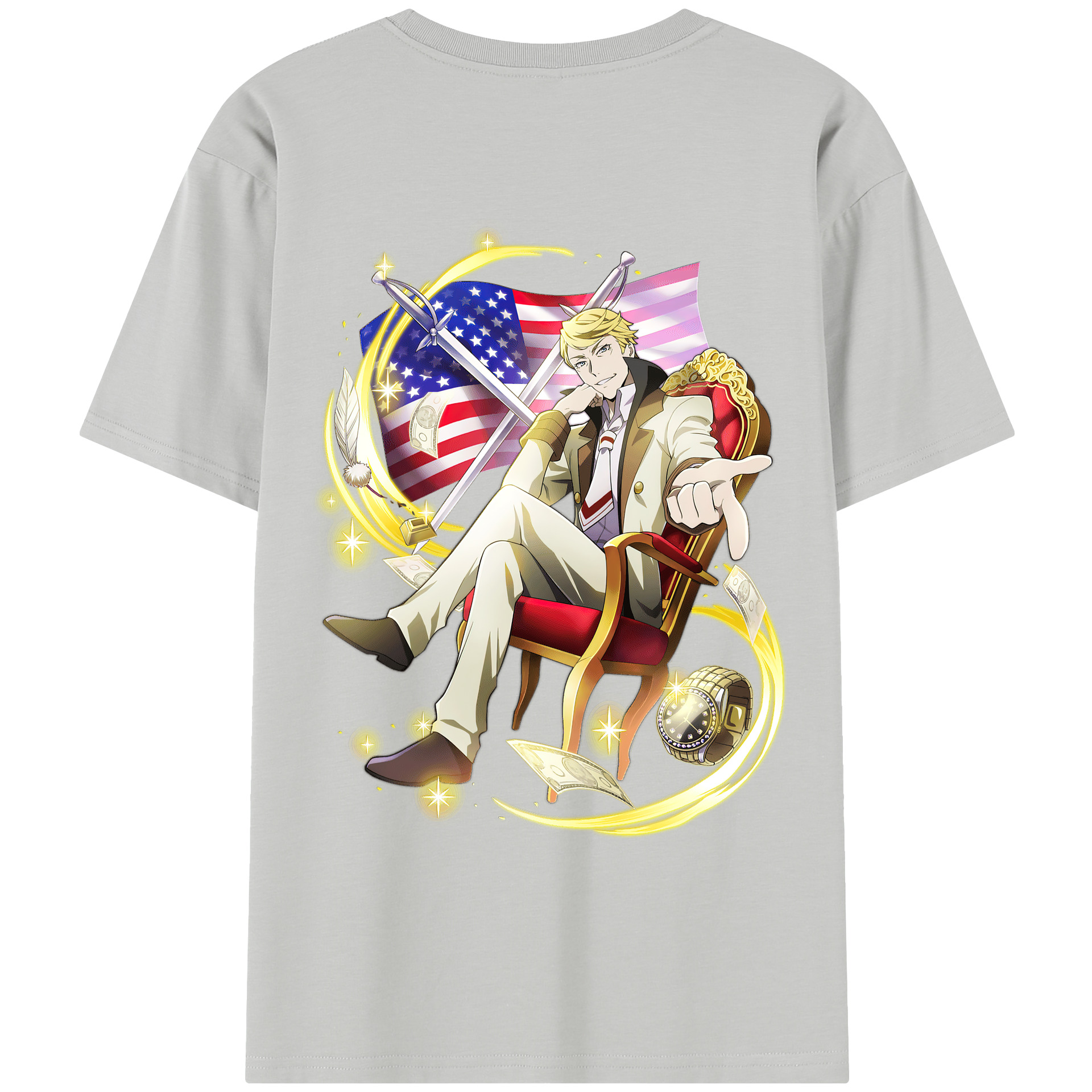 （画像用） 文豪ストレイドッグス Bungo Stray Dogs レディース半袖Tシャツ(バックプリント)