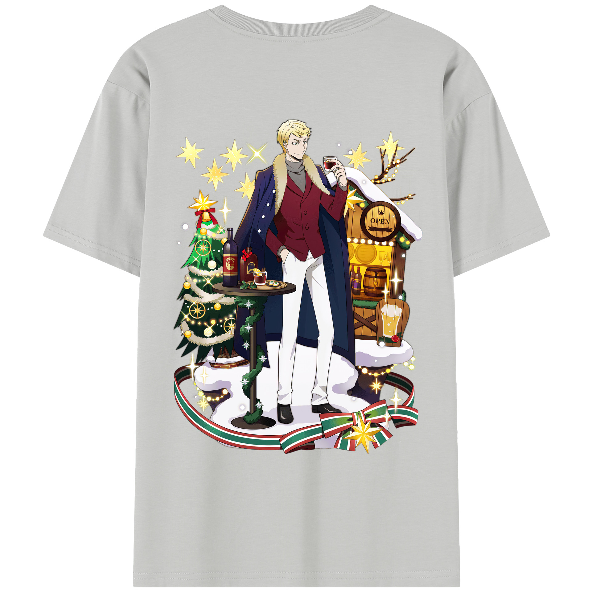 （画像用） 文豪ストレイドッグス Bungo Stray Dogs レディース半袖Tシャツ(バックプリント)
