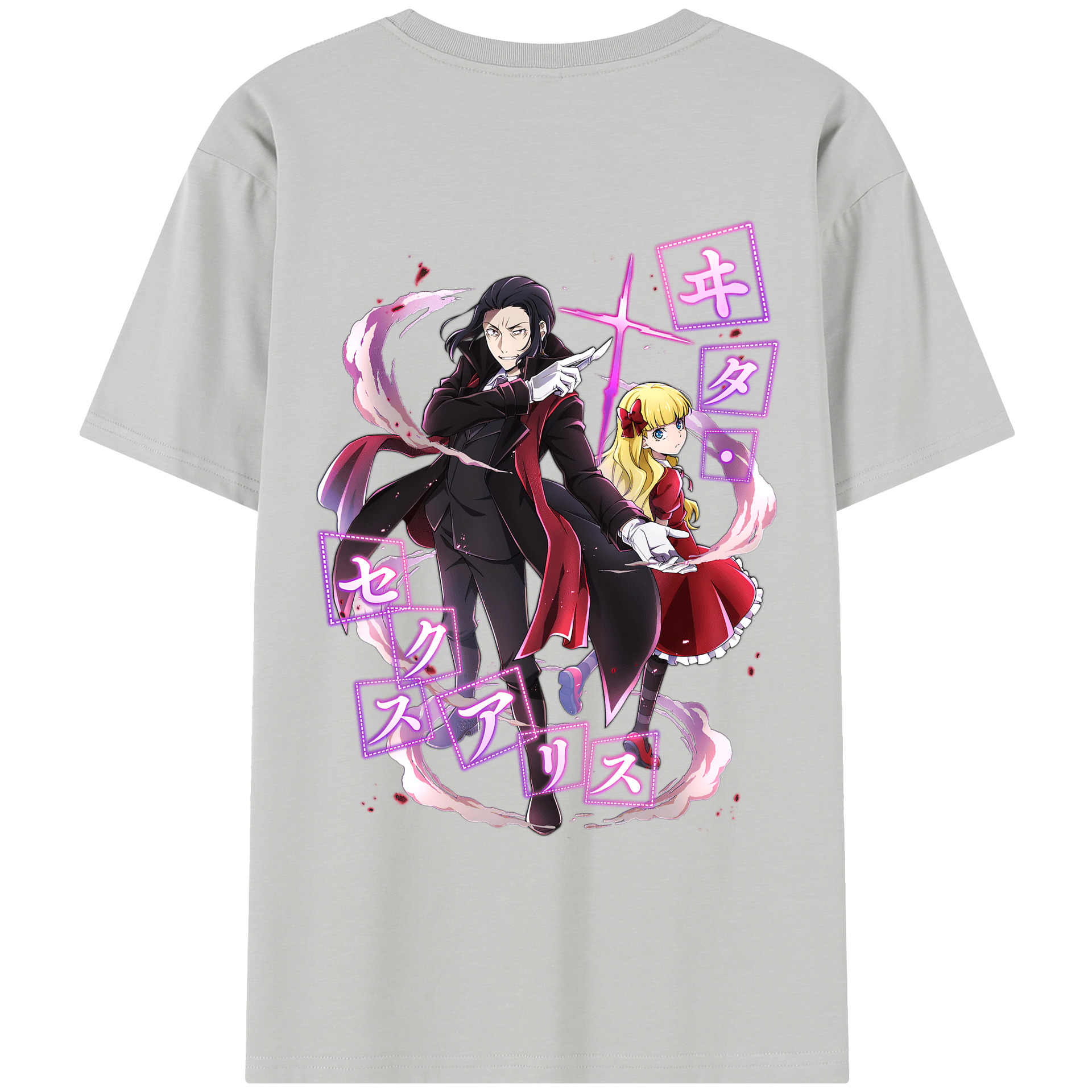 （画像用） 文豪ストレイドッグス Bungo Stray Dogs レディース半袖Tシャツ(バックプリント)