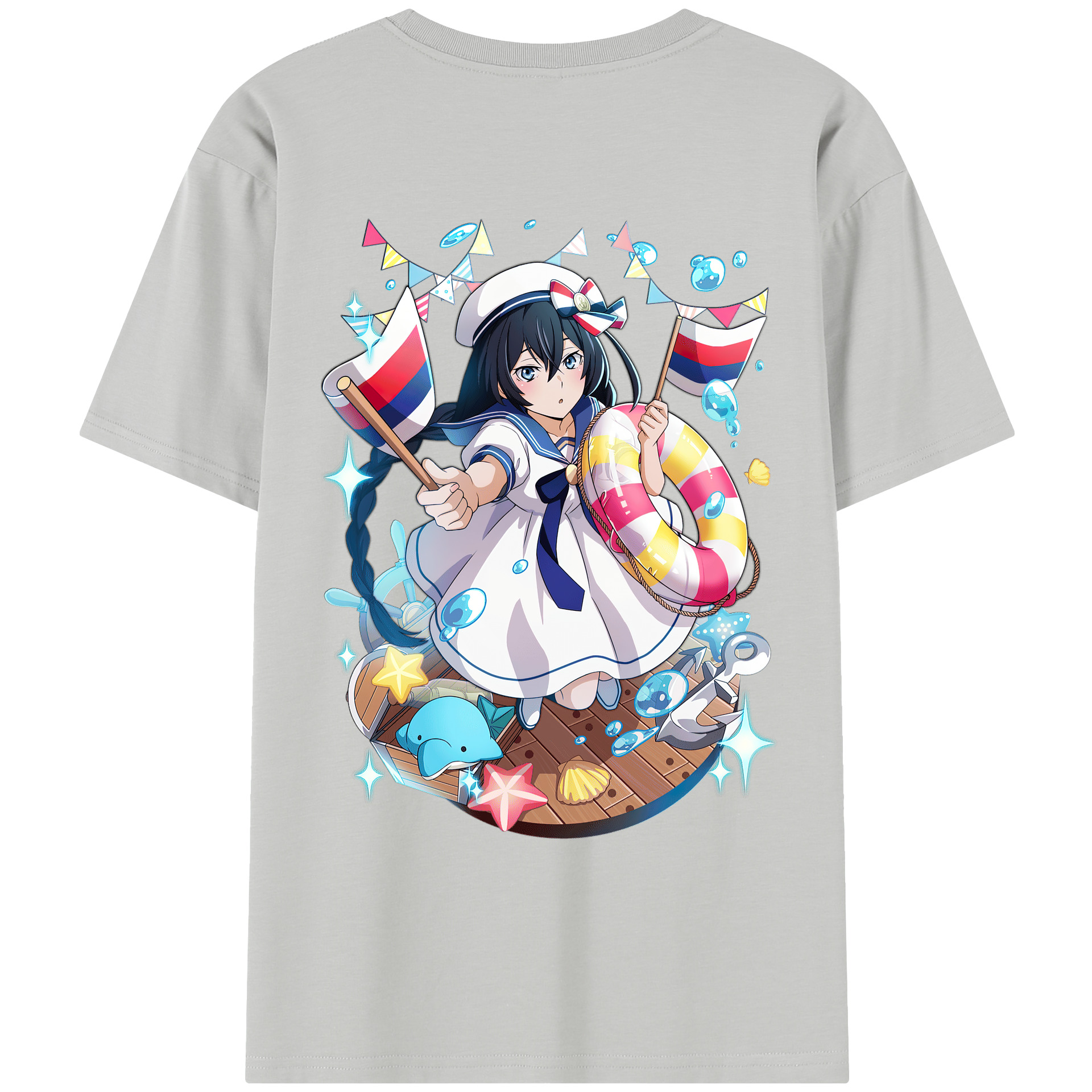 （画像用） 文豪ストレイドッグス Bungo Stray Dogs レディース半袖Tシャツ(バックプリント)