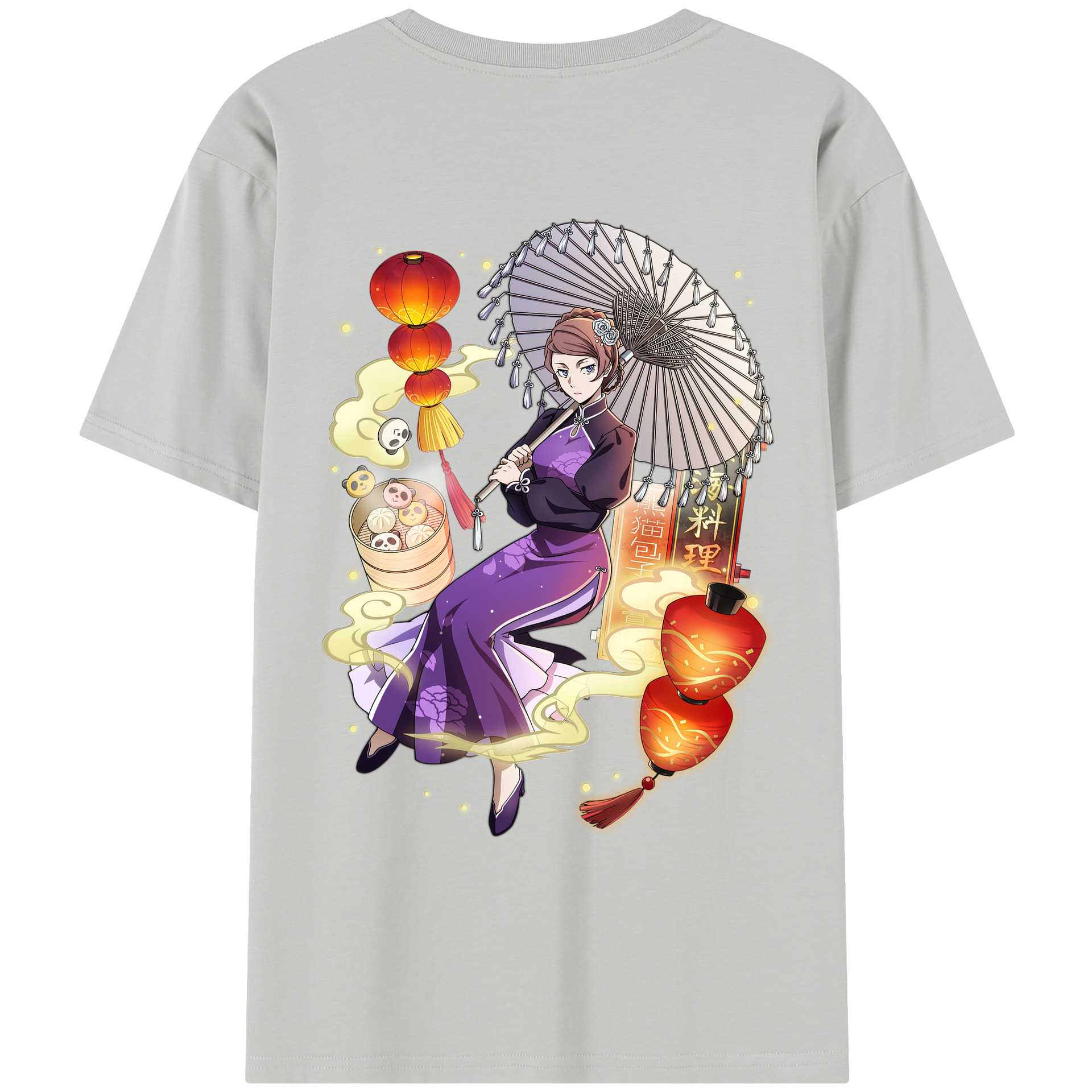 （画像用） 文豪ストレイドッグス Bungo Stray Dogs レディース半袖Tシャツ(バックプリント)
