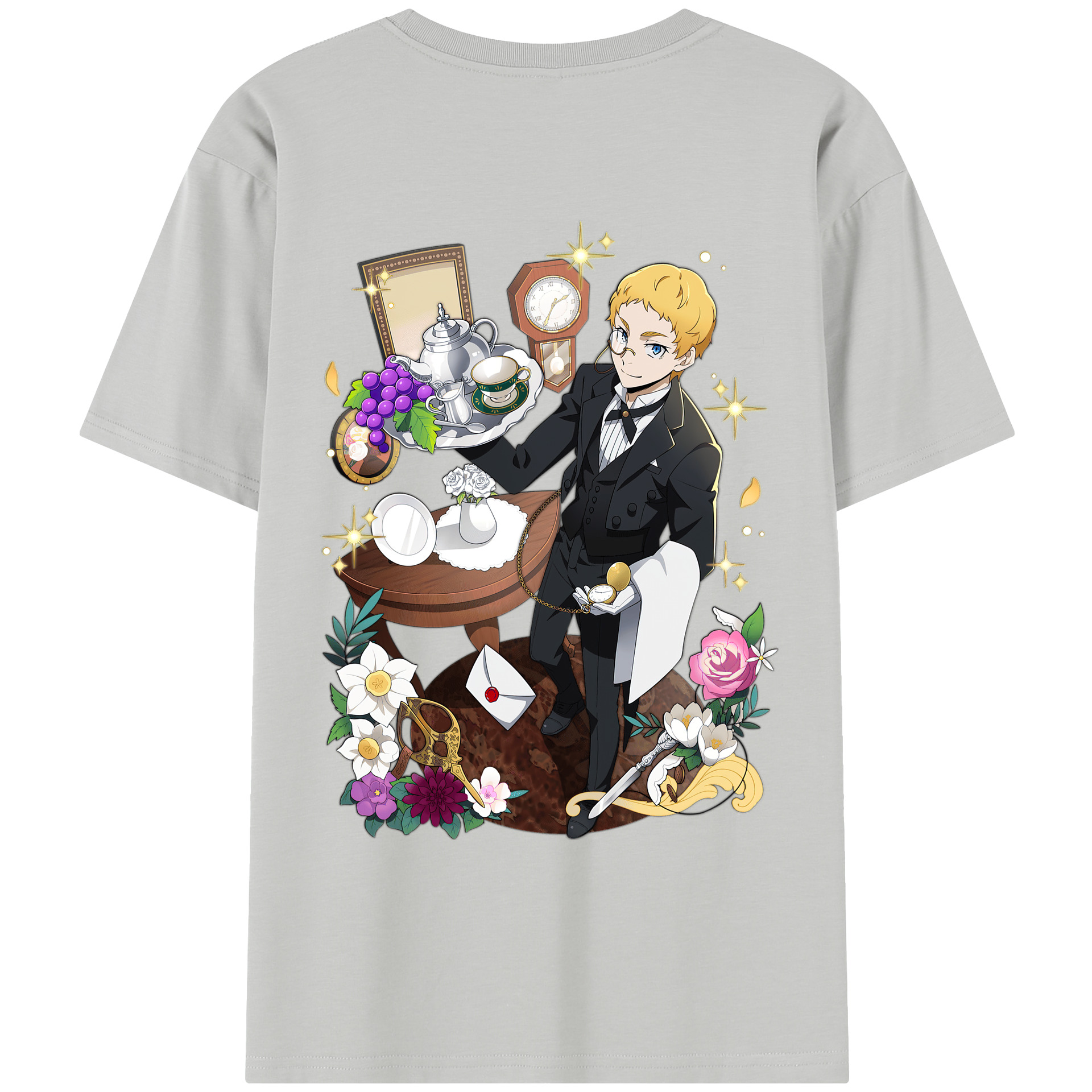 （画像用） 文豪ストレイドッグス Bungo Stray Dogs レディース半袖Tシャツ(バックプリント)