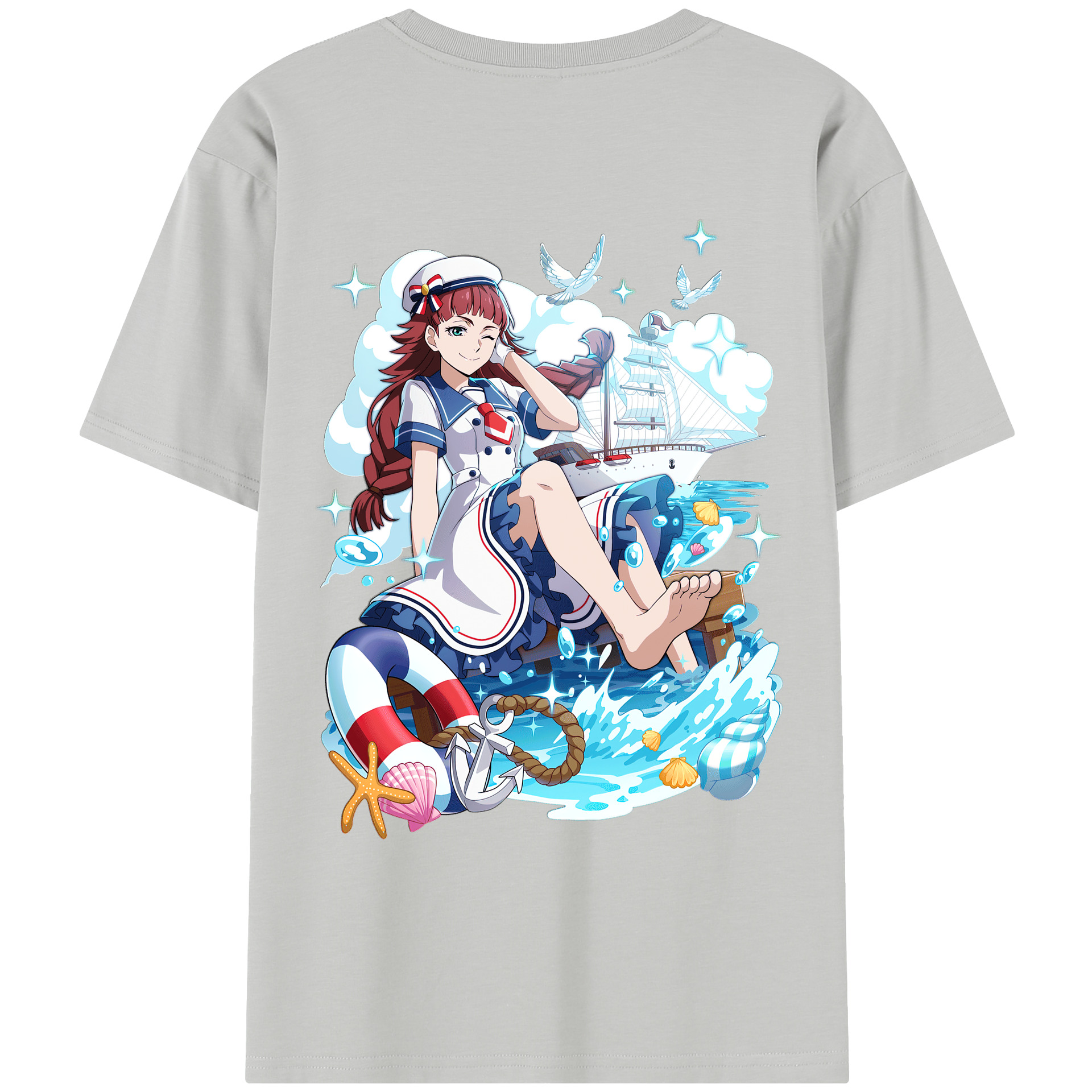 （画像用） 文豪ストレイドッグス Bungo Stray Dogs レディース半袖Tシャツ(バックプリント)