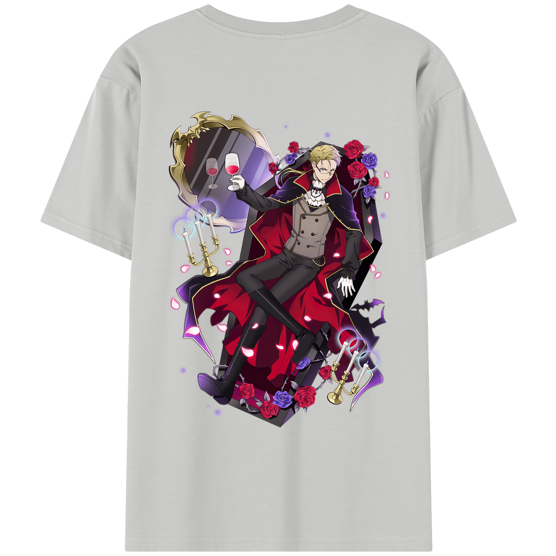 （画像用） 文豪ストレイドッグス Bungo Stray Dogs レディース半袖Tシャツ(バックプリント)
