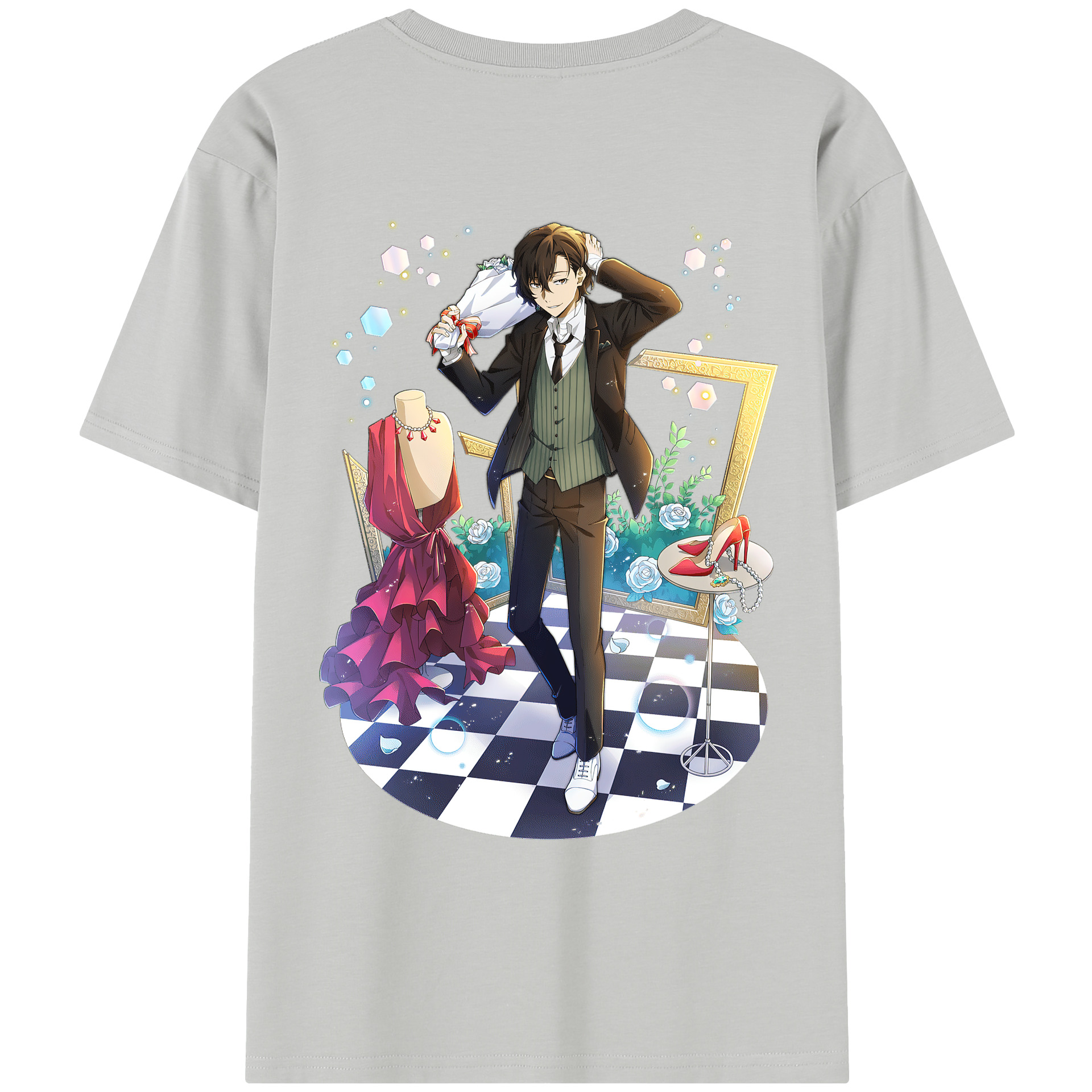 （画像用） 文豪ストレイドッグス Bungo Stray Dogs レディース半袖Tシャツ(バックプリント)