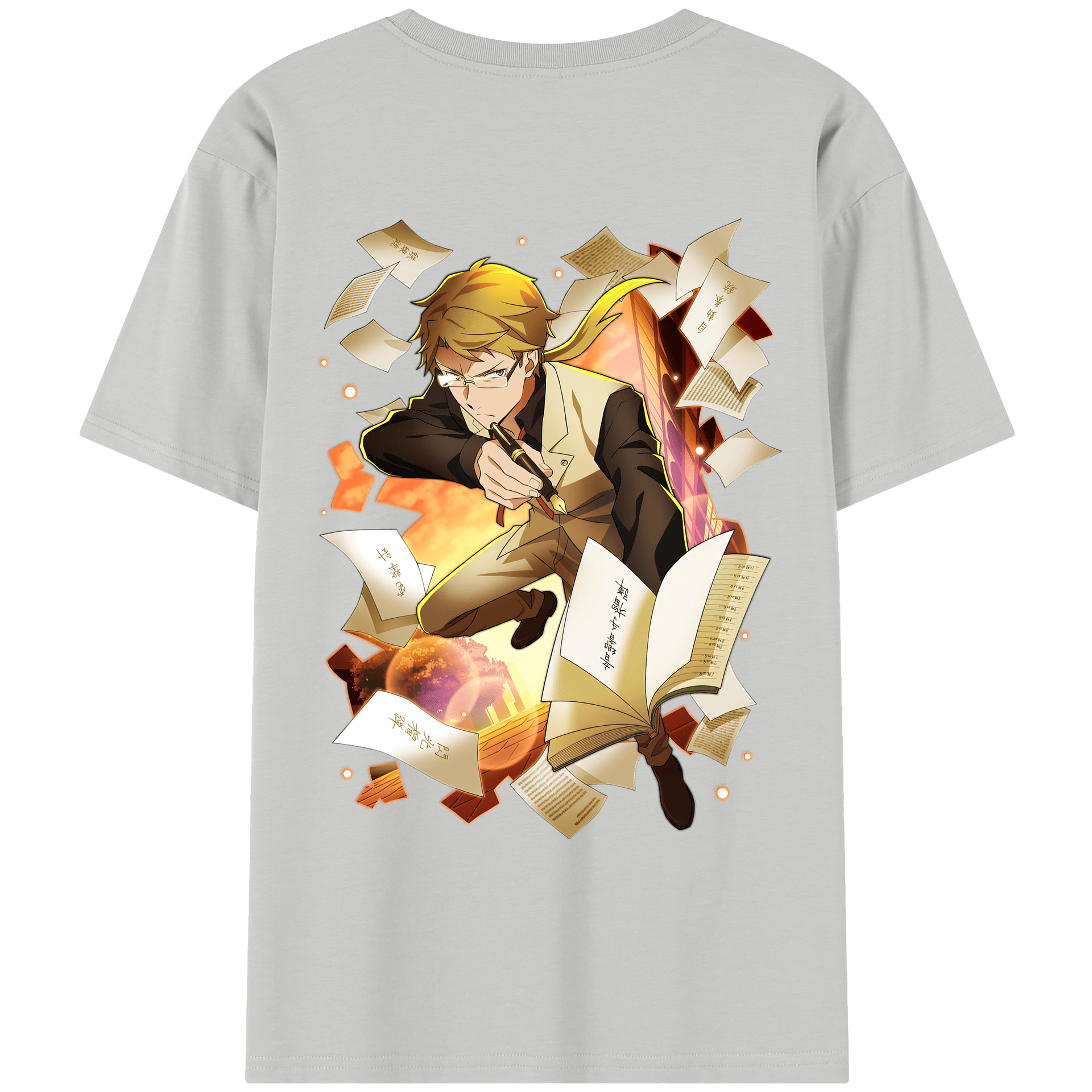 （画像用） 文豪ストレイドッグス Bungo Stray Dogs レディース半袖Tシャツ(バックプリント)