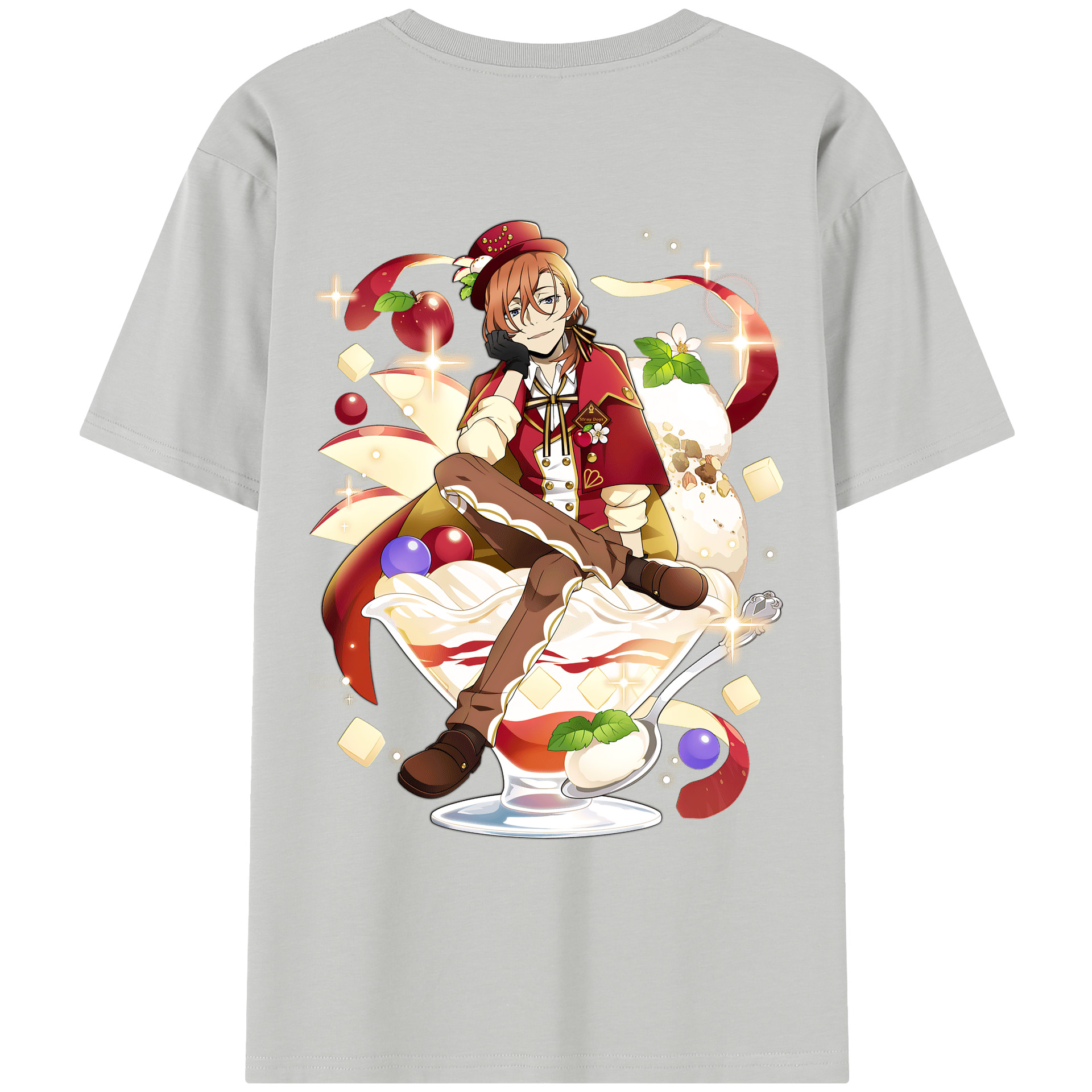 （画像用） 文豪ストレイドッグス Bungo Stray Dogs レディース半袖Tシャツ(バックプリント)