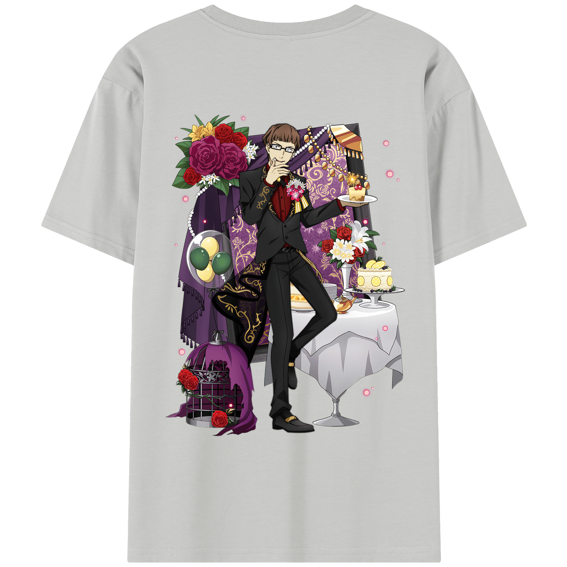 （画像用） 文豪ストレイドッグス Bungo Stray Dogs レディース半袖Tシャツ(バックプリント)