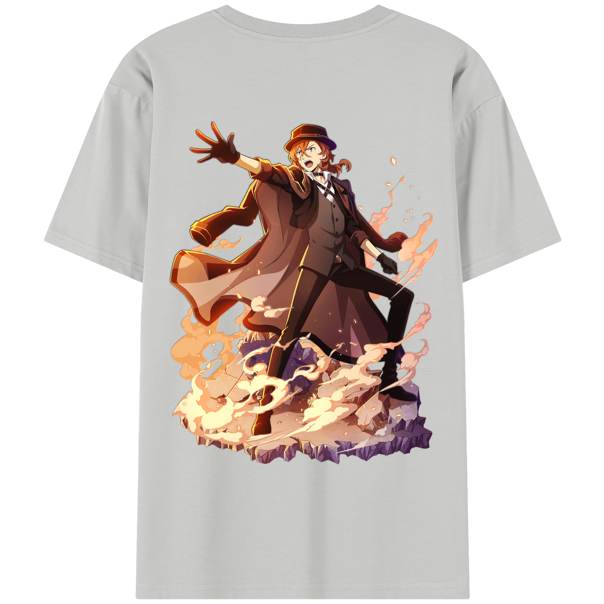 （画像用） 文豪ストレイドッグス Bungo Stray Dogs レディース半袖Tシャツ(バックプリント)