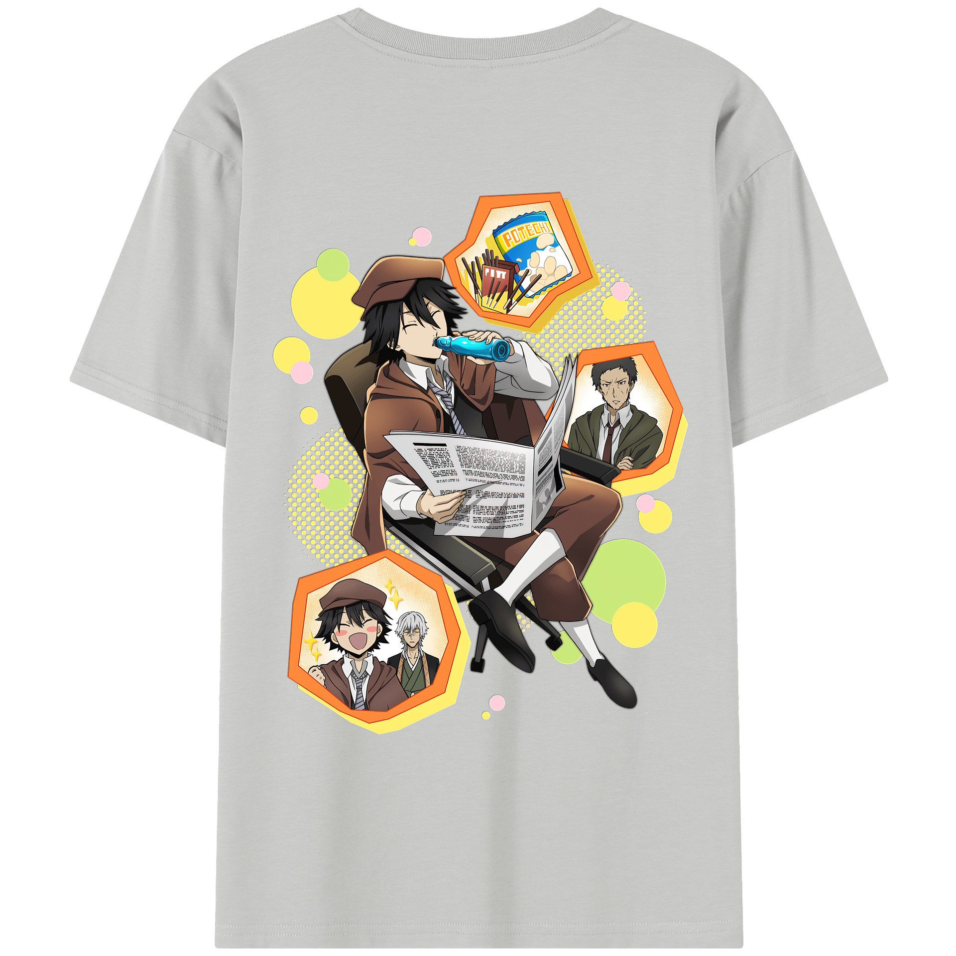 （画像用） 文豪ストレイドッグス Bungo Stray Dogs レディース半袖Tシャツ(バックプリント)