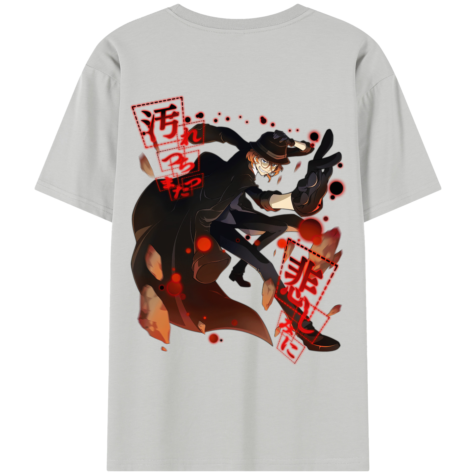 （画像用） 文豪ストレイドッグス Bungo Stray Dogs レディース半袖Tシャツ(バックプリント)