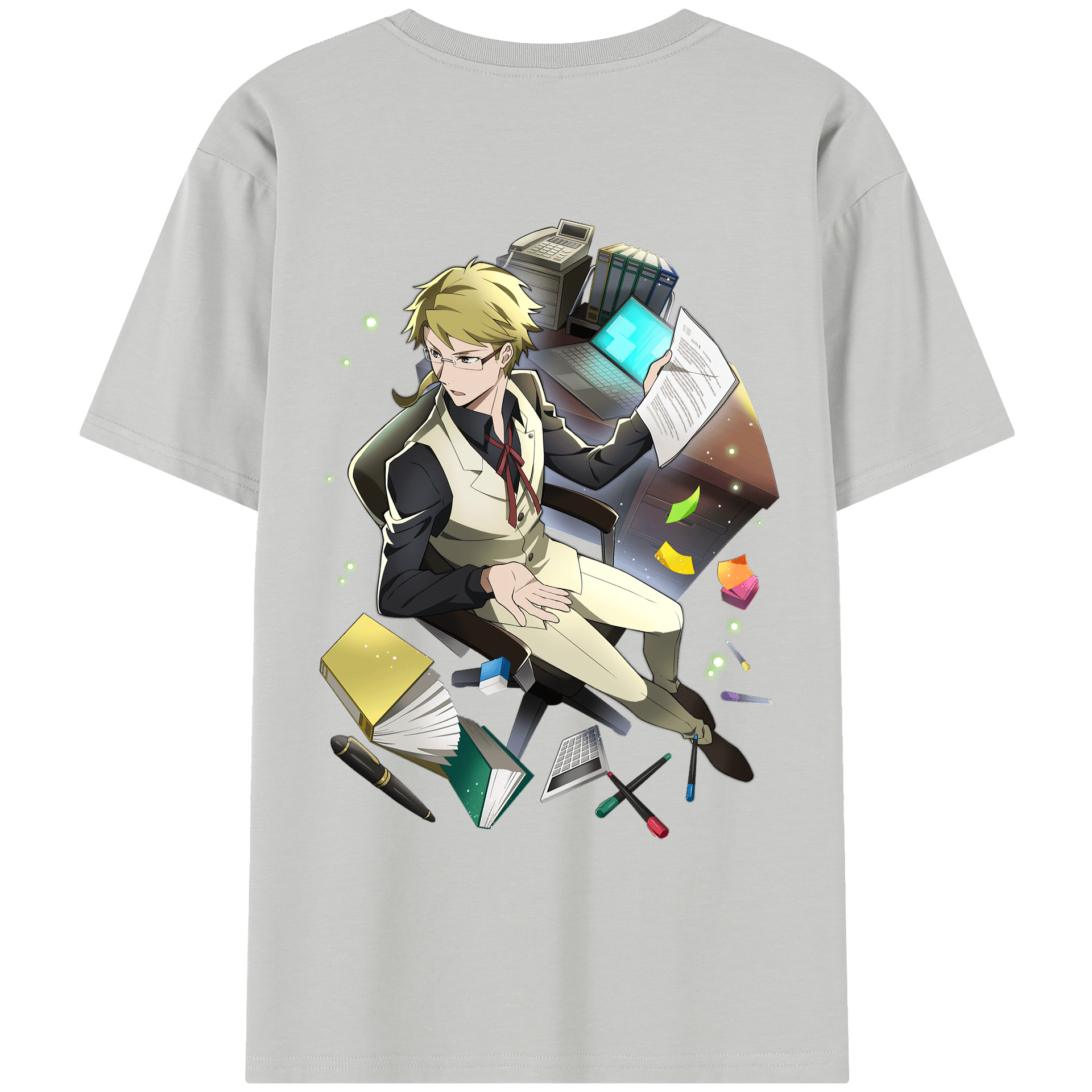 （画像用） 文豪ストレイドッグス Bungo Stray Dogs レディース半袖Tシャツ(バックプリント)
