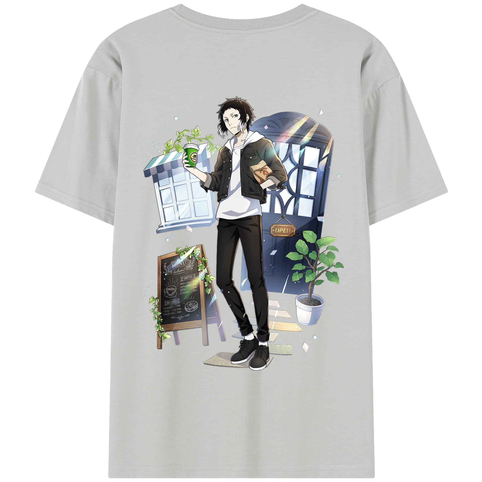 （画像用） 文豪ストレイドッグス Bungo Stray Dogs レディース半袖Tシャツ(バックプリント)