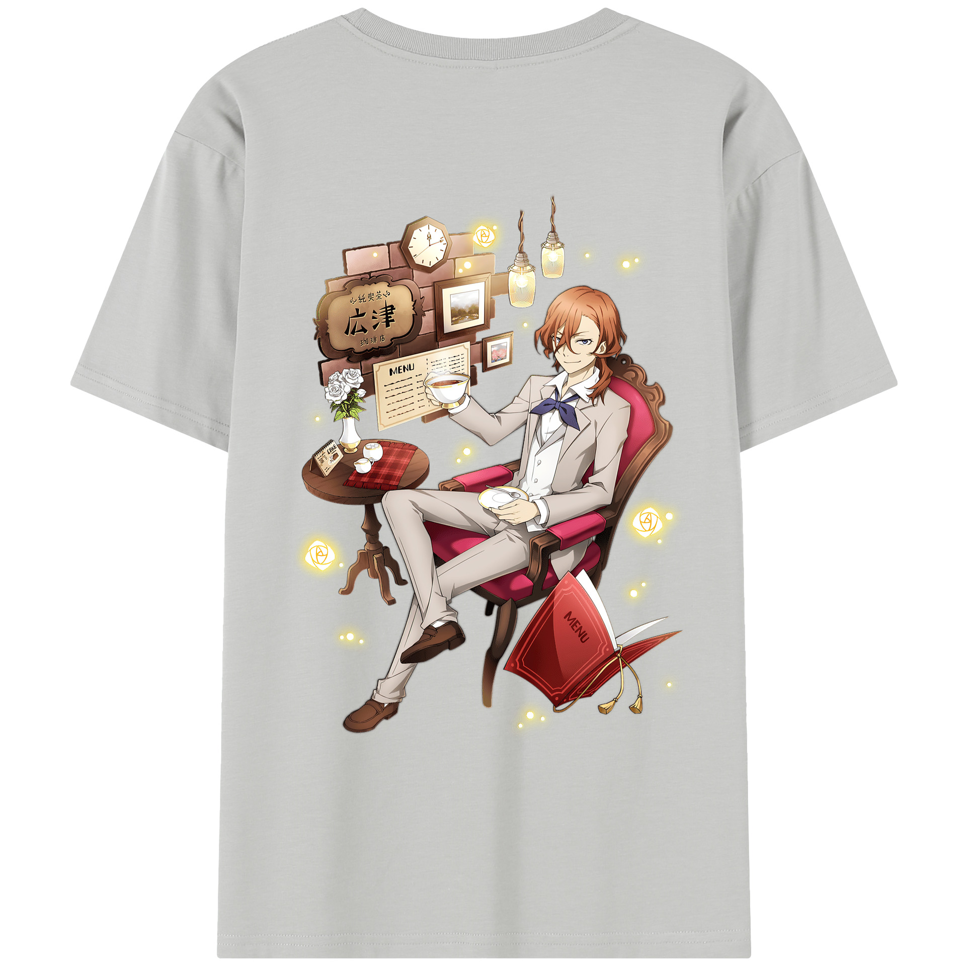 （画像用） 文豪ストレイドッグス Bungo Stray Dogs レディース半袖Tシャツ(バックプリント)