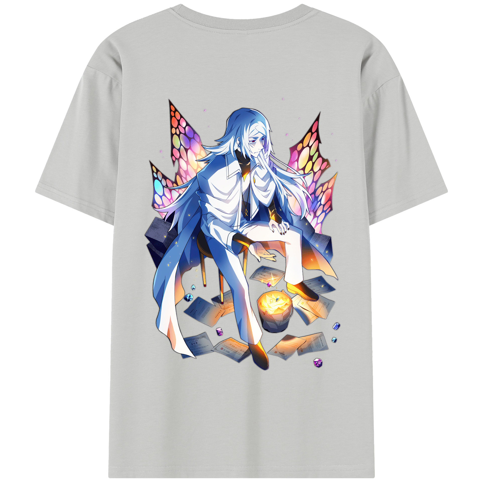 （画像用） 文豪ストレイドッグス Bungo Stray Dogs レディース半袖Tシャツ(バックプリント)