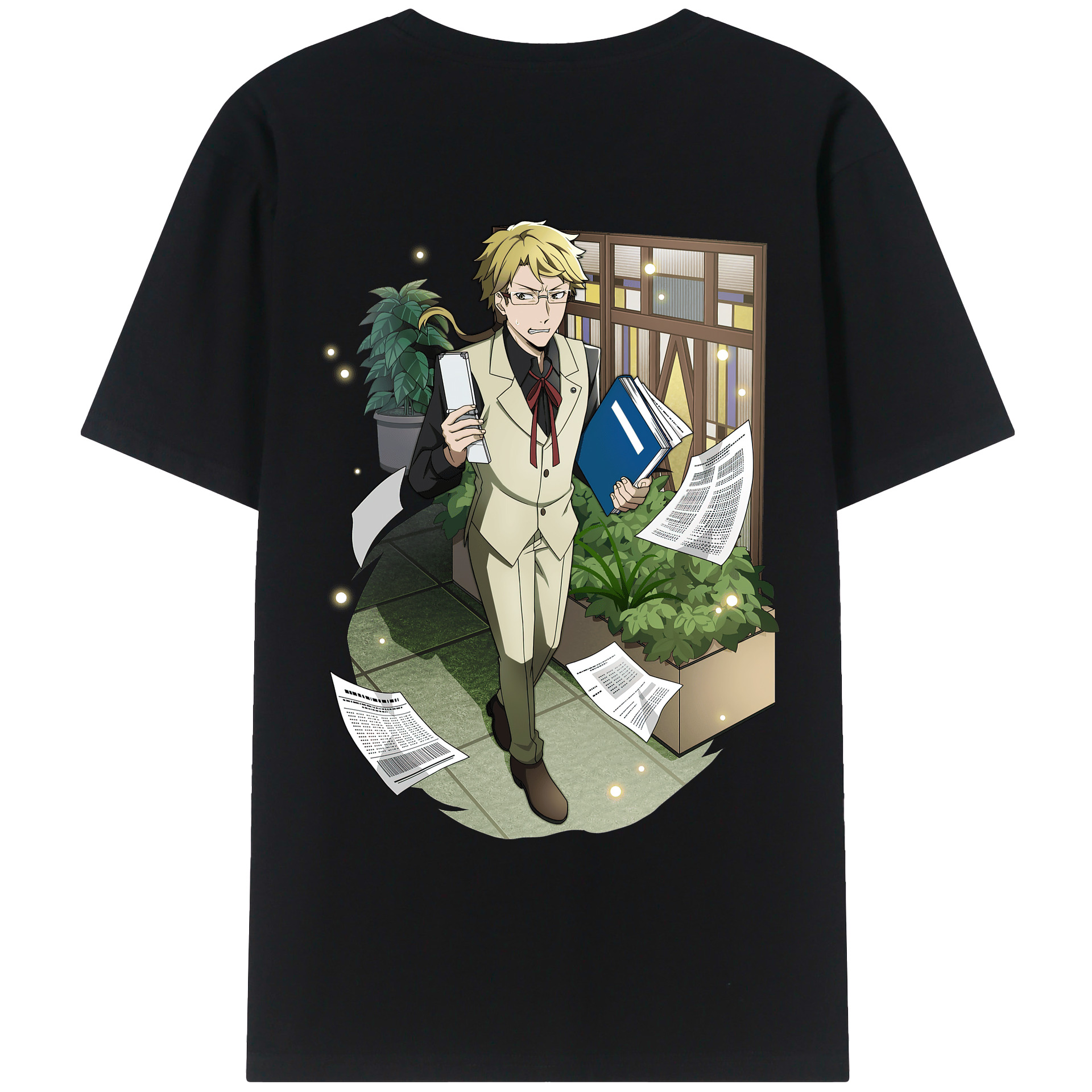 （画像用） 文豪ストレイドッグス Bungo Stray Dogs レディース半袖Tシャツ(バックプリント)