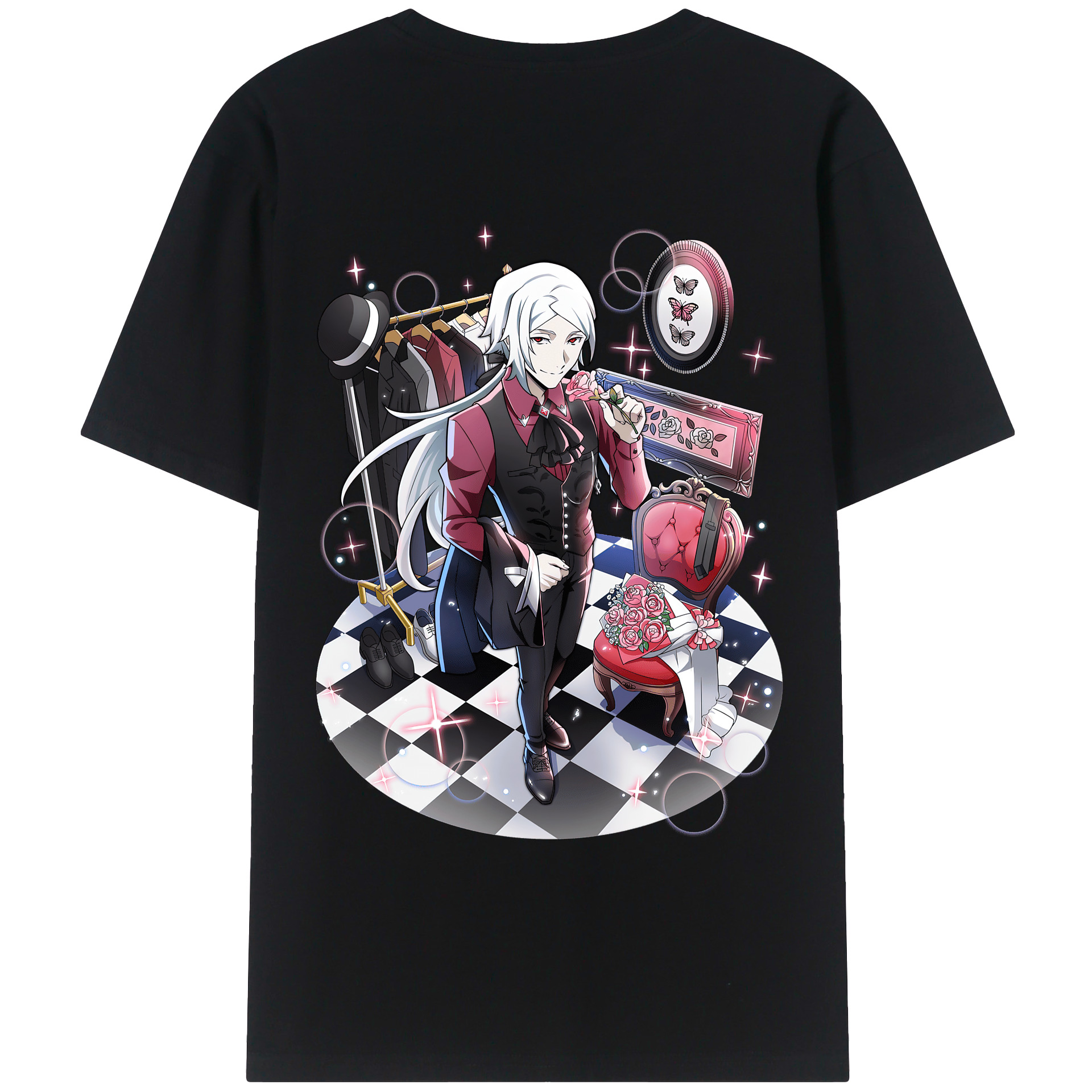 （画像用） 文豪ストレイドッグス Bungo Stray Dogs レディース半袖Tシャツ(バックプリント)