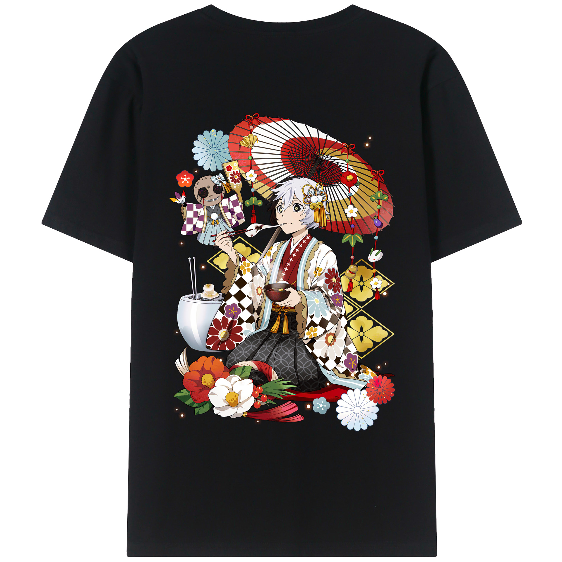 （画像用） 文豪ストレイドッグス Bungo Stray Dogs レディース半袖Tシャツ(バックプリント)