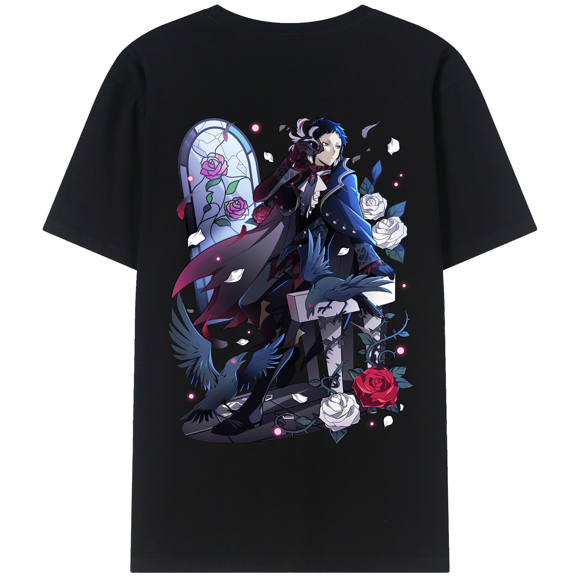 （画像用） 文豪ストレイドッグス Bungo Stray Dogs レディース半袖Tシャツ(バックプリント)