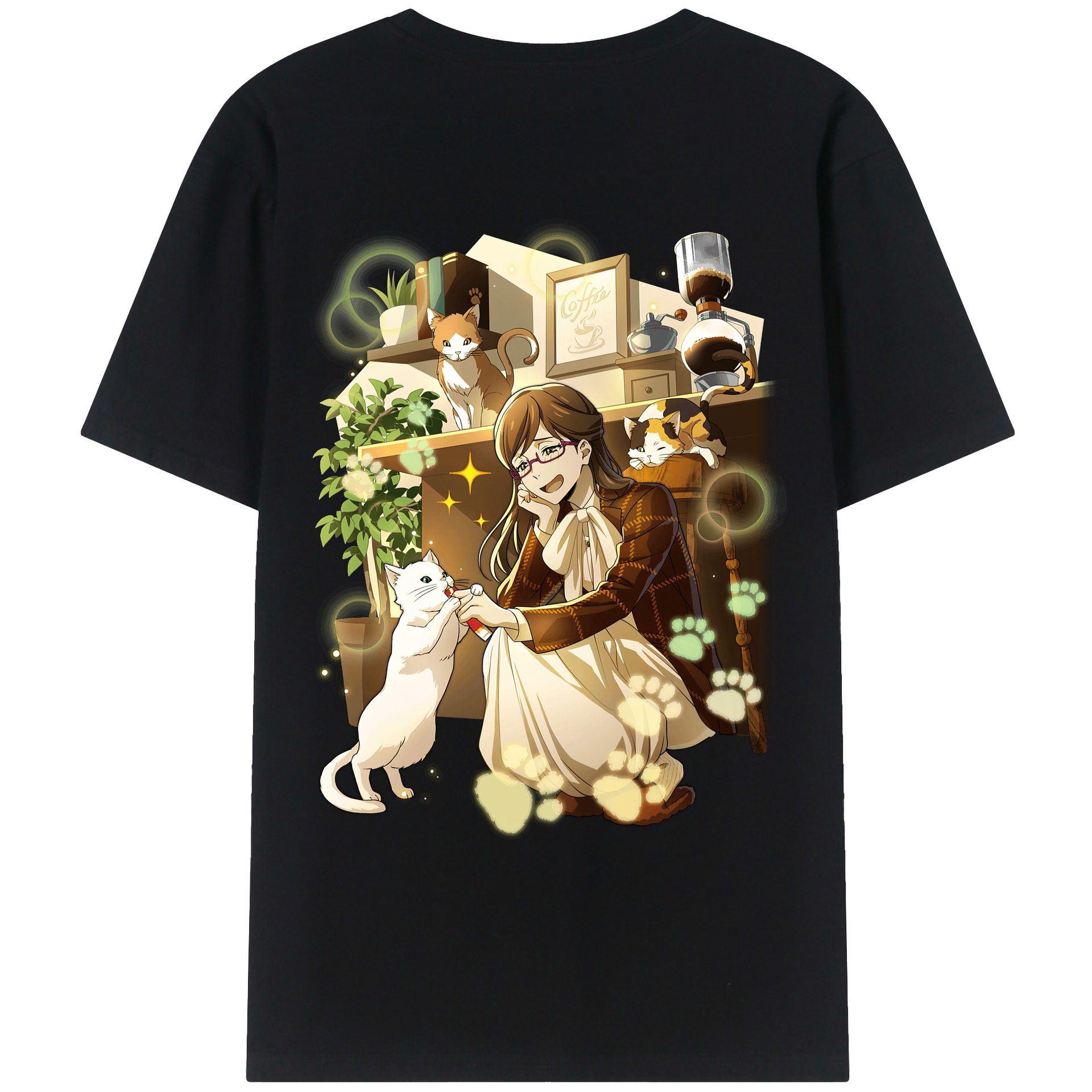 （画像用） 文豪ストレイドッグス Bungo Stray Dogs レディース半袖Tシャツ(バックプリント)