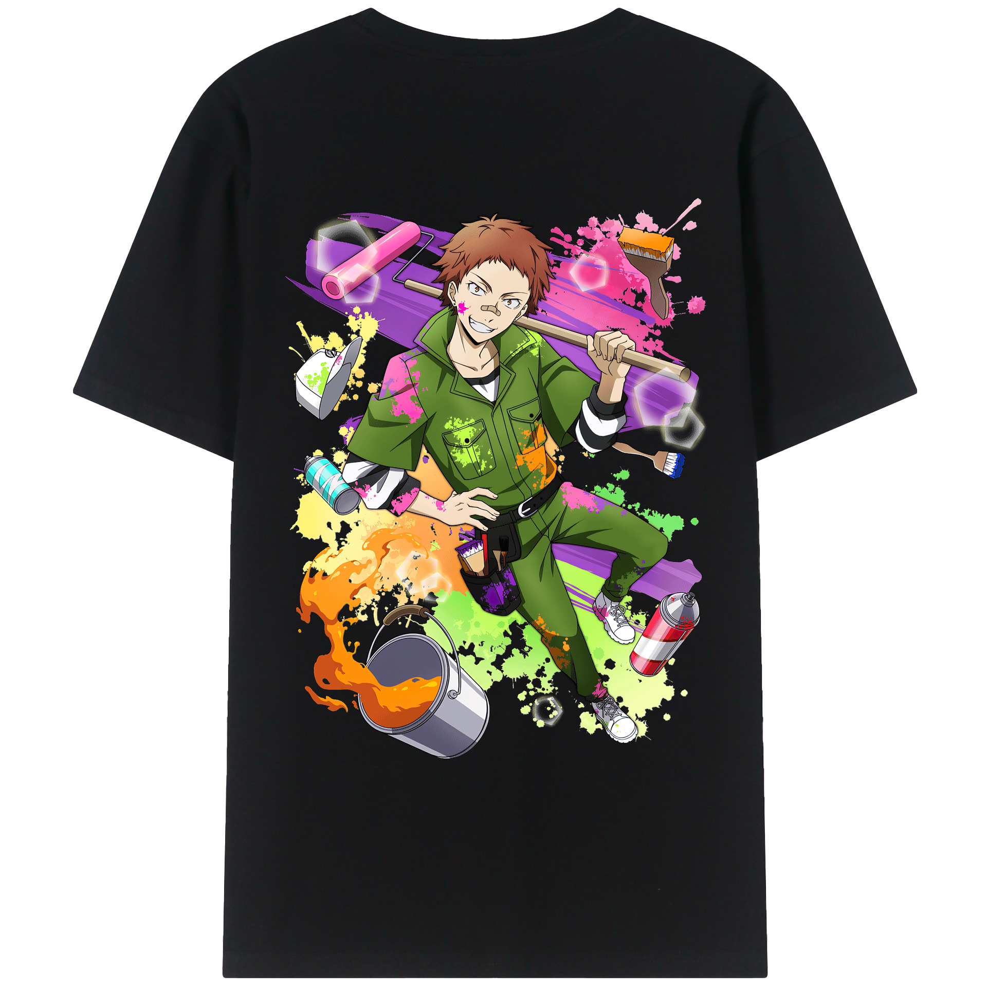 （画像用） 文豪ストレイドッグス Bungo Stray Dogs レディース半袖Tシャツ(バックプリント)