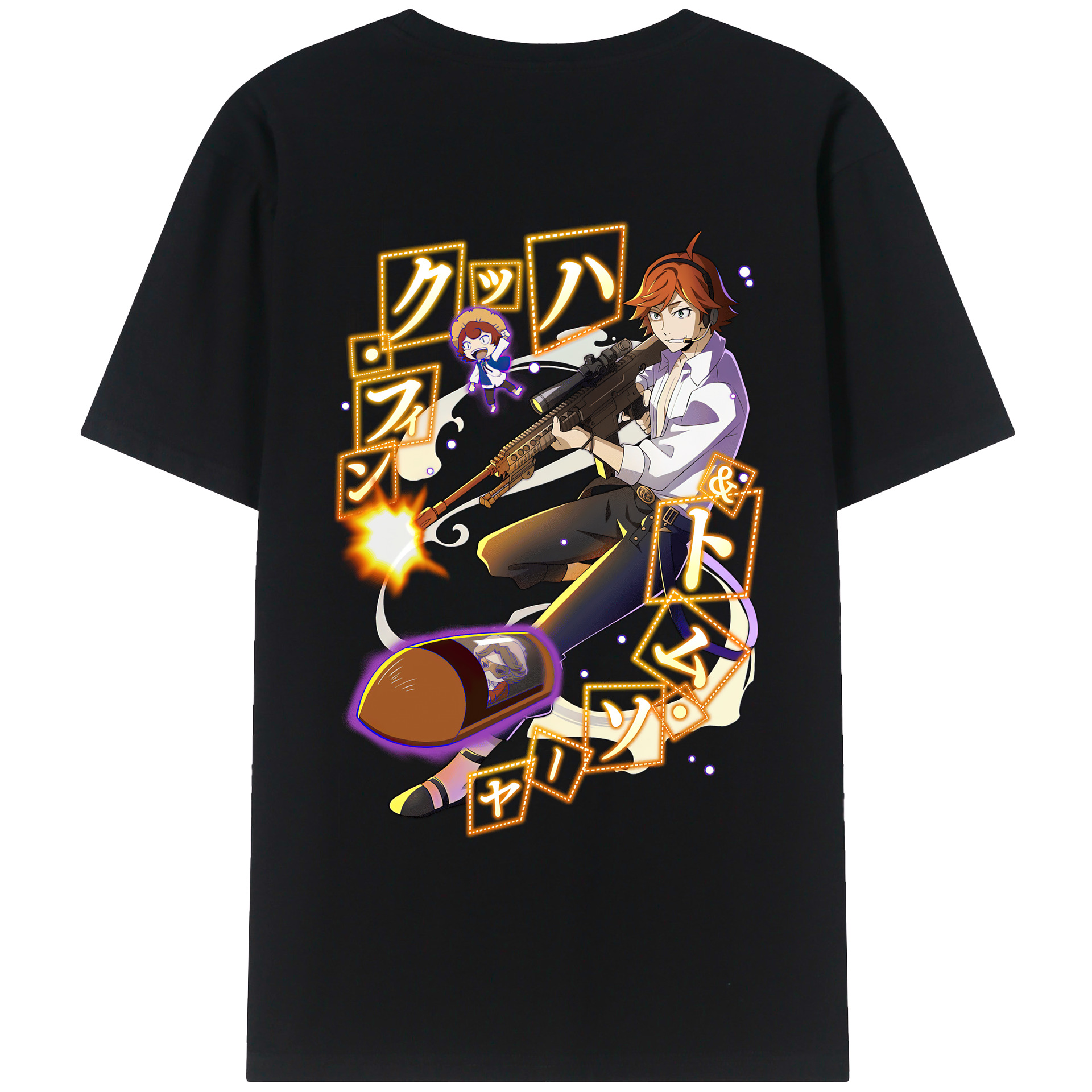 （画像用） 文豪ストレイドッグス Bungo Stray Dogs レディース半袖Tシャツ(バックプリント)