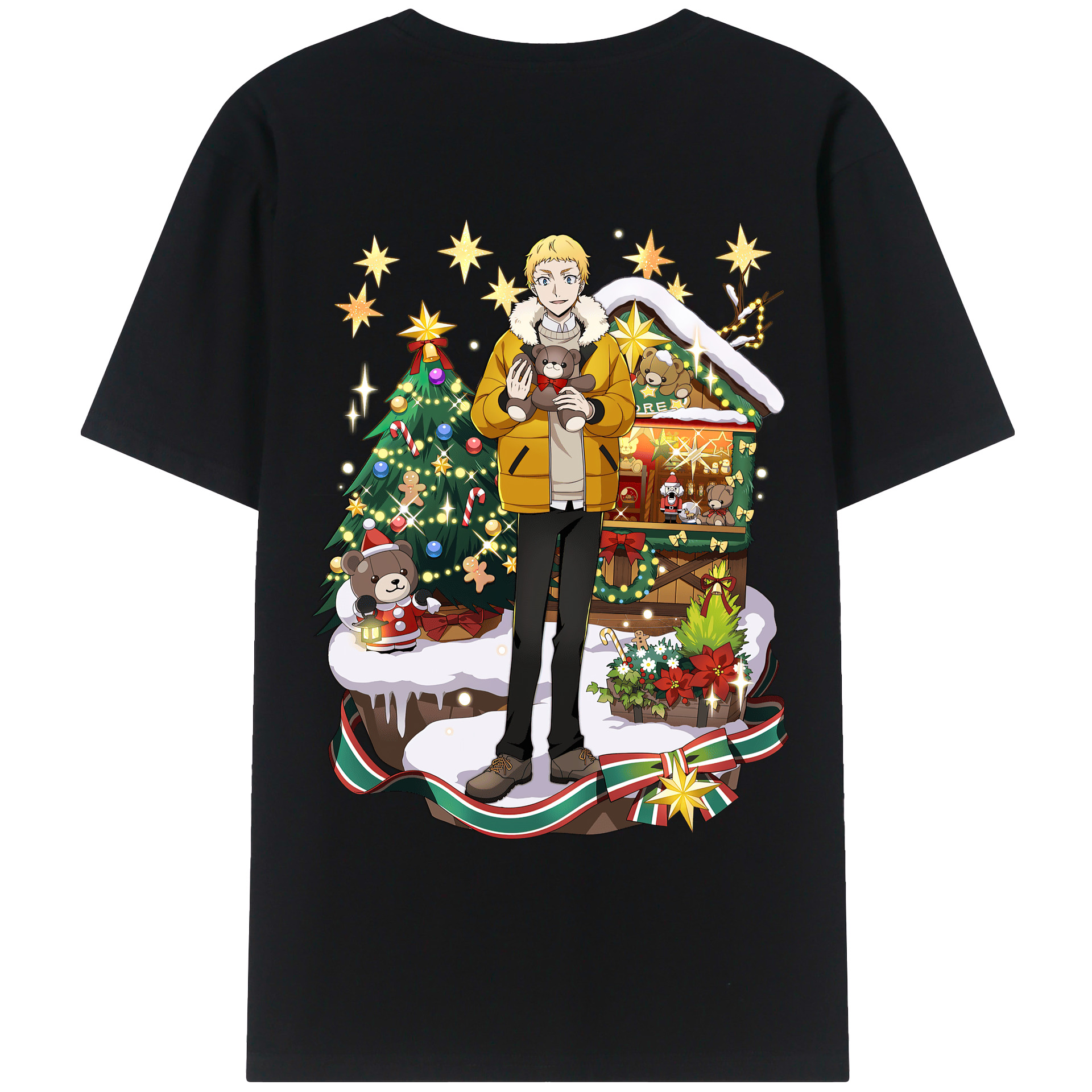 （画像用） 文豪ストレイドッグス Bungo Stray Dogs レディース半袖Tシャツ(バックプリント)