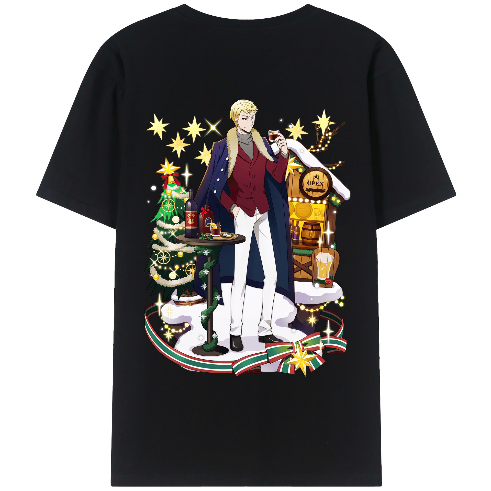 （画像用） 文豪ストレイドッグス Bungo Stray Dogs レディース半袖Tシャツ(バックプリント)