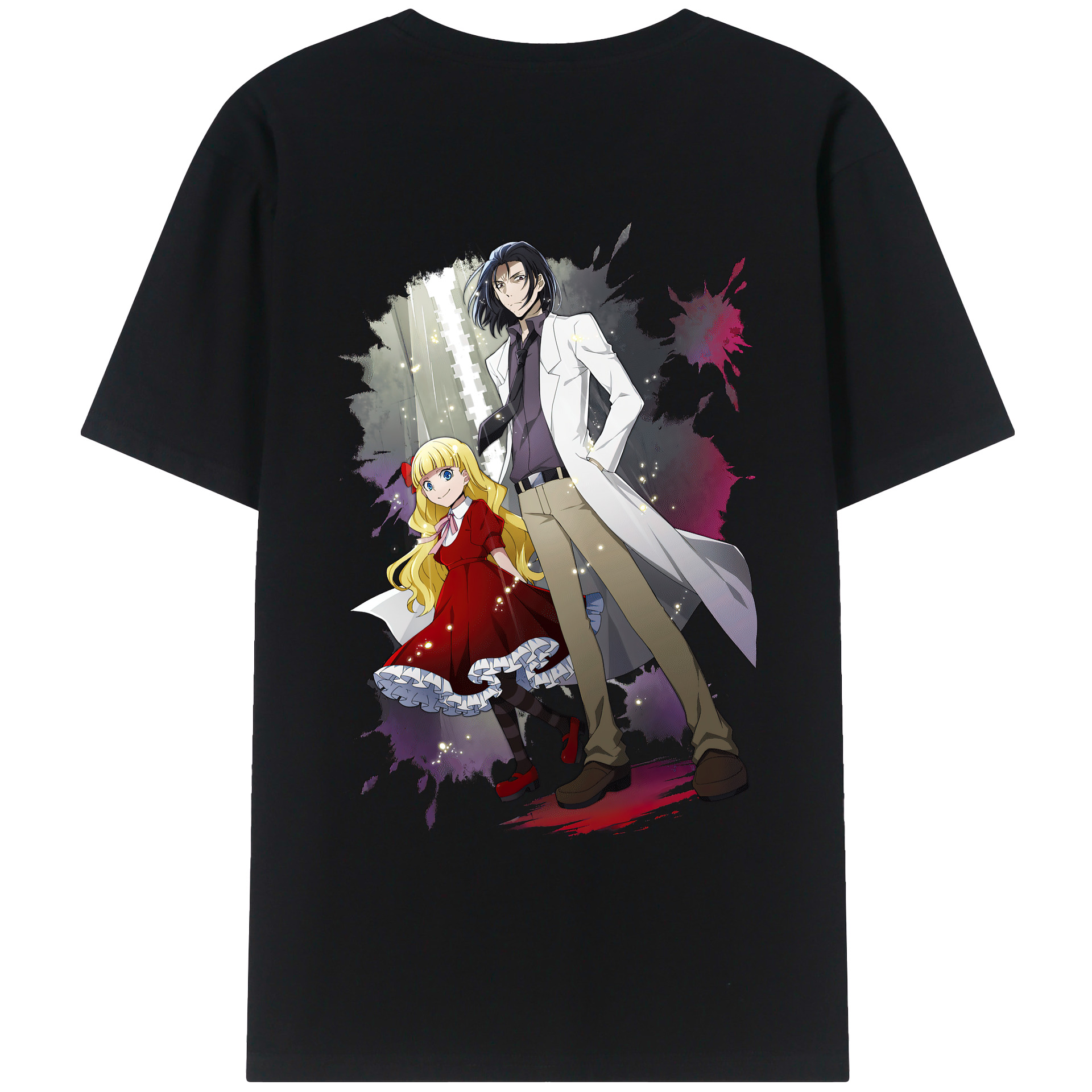 （画像用） 文豪ストレイドッグス Bungo Stray Dogs レディース半袖Tシャツ(バックプリント)