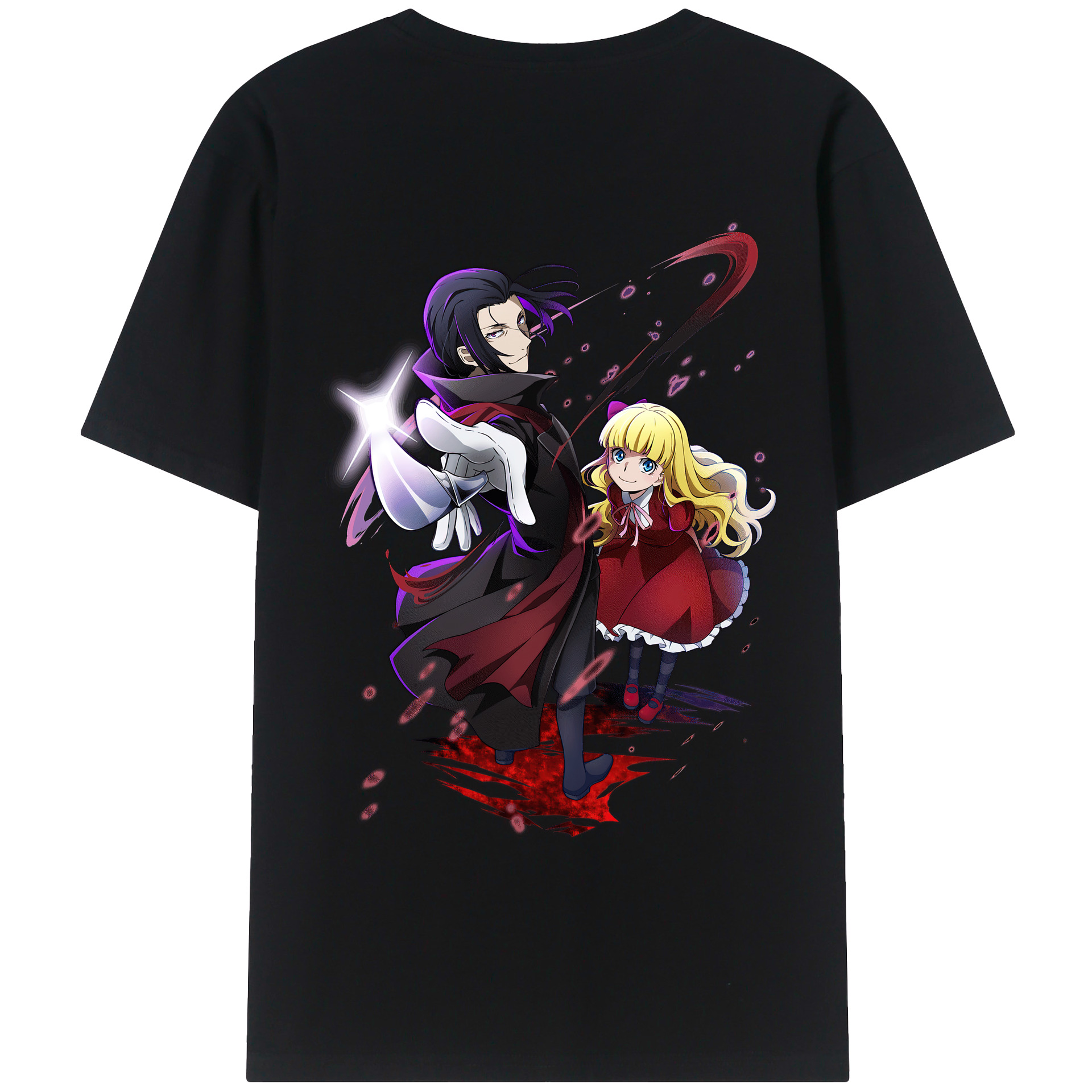 （画像用） 文豪ストレイドッグス Bungo Stray Dogs レディース半袖Tシャツ(バックプリント)