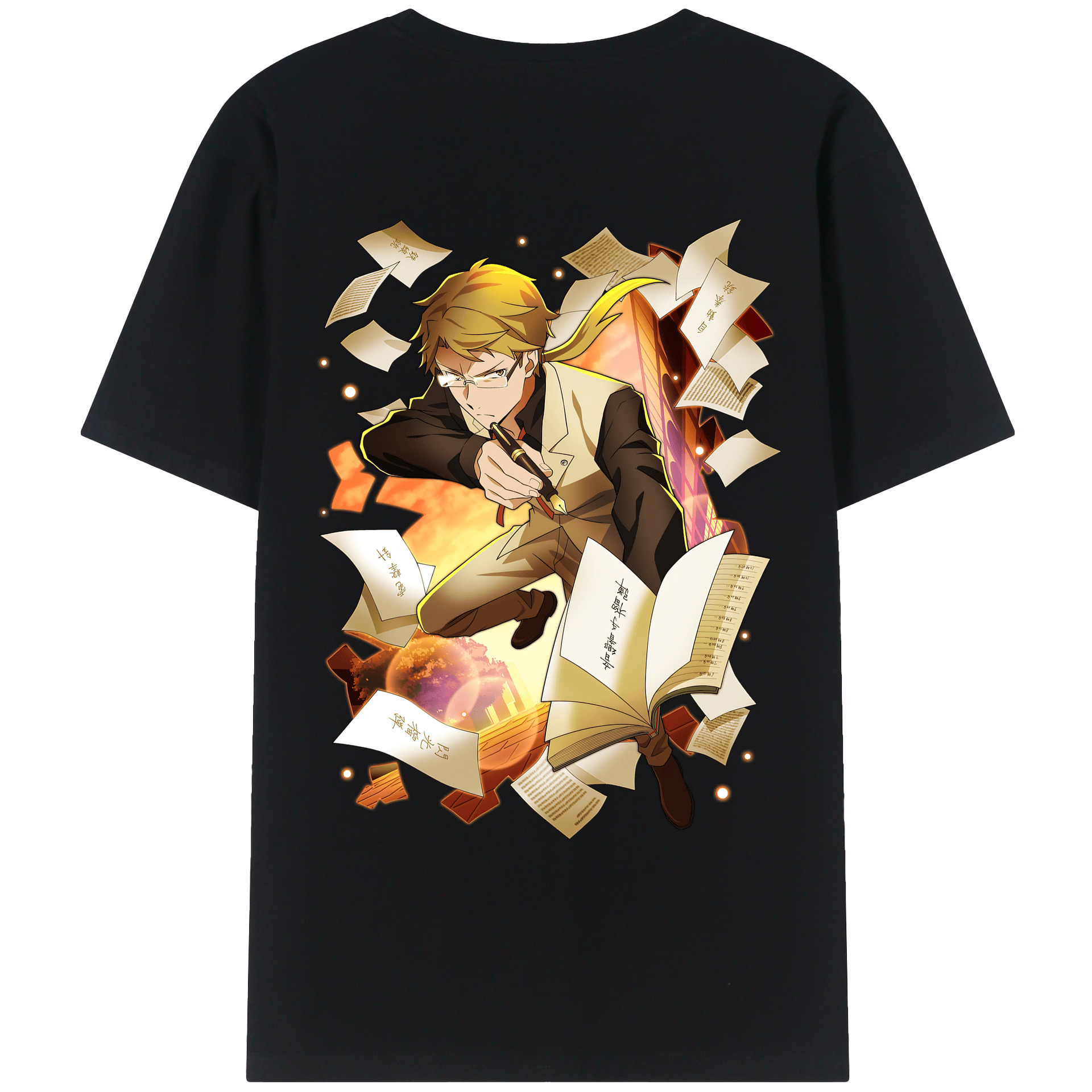（画像用） 文豪ストレイドッグス Bungo Stray Dogs レディース半袖Tシャツ(バックプリント)