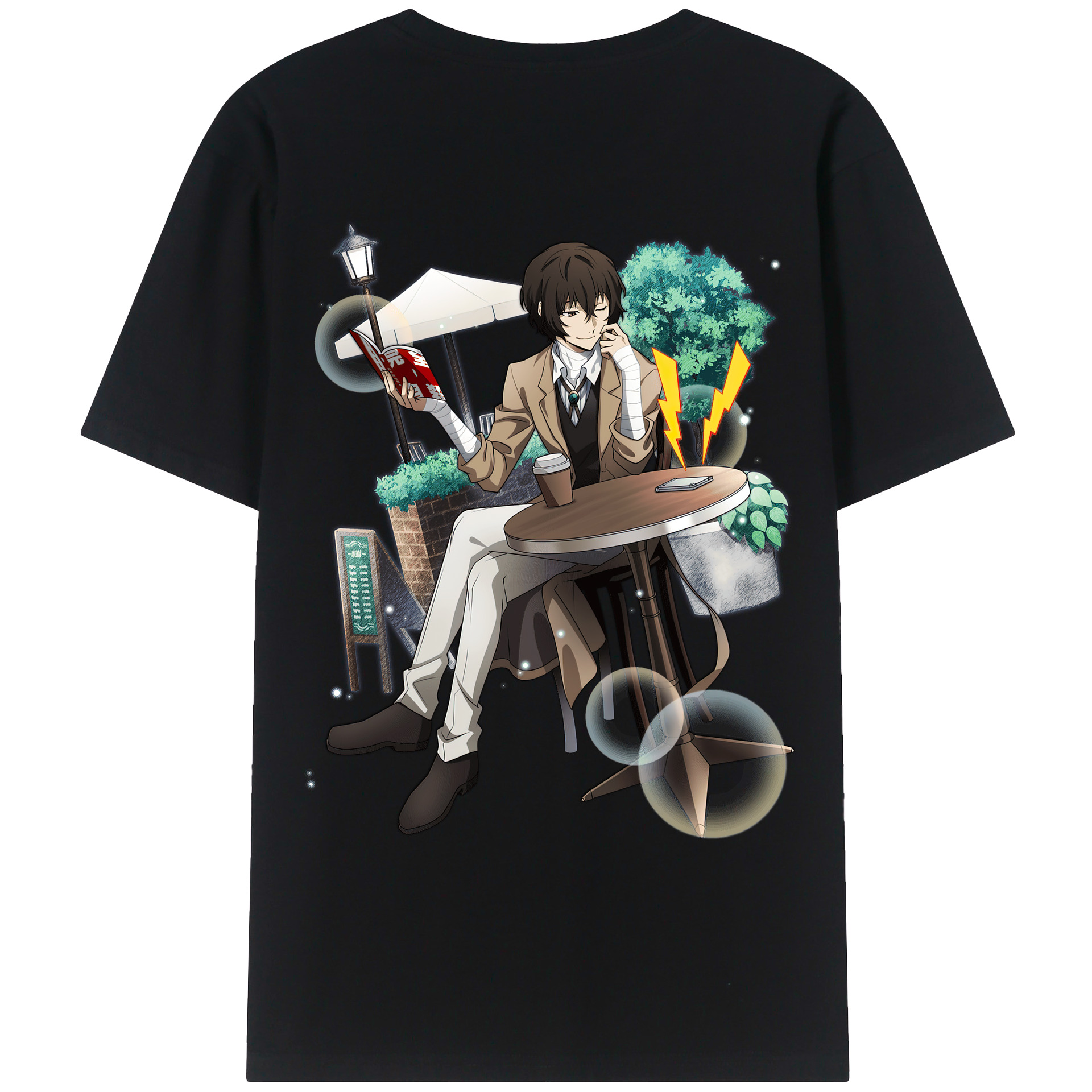 （画像用） 文豪ストレイドッグス Bungo Stray Dogs レディース半袖Tシャツ(バックプリント)