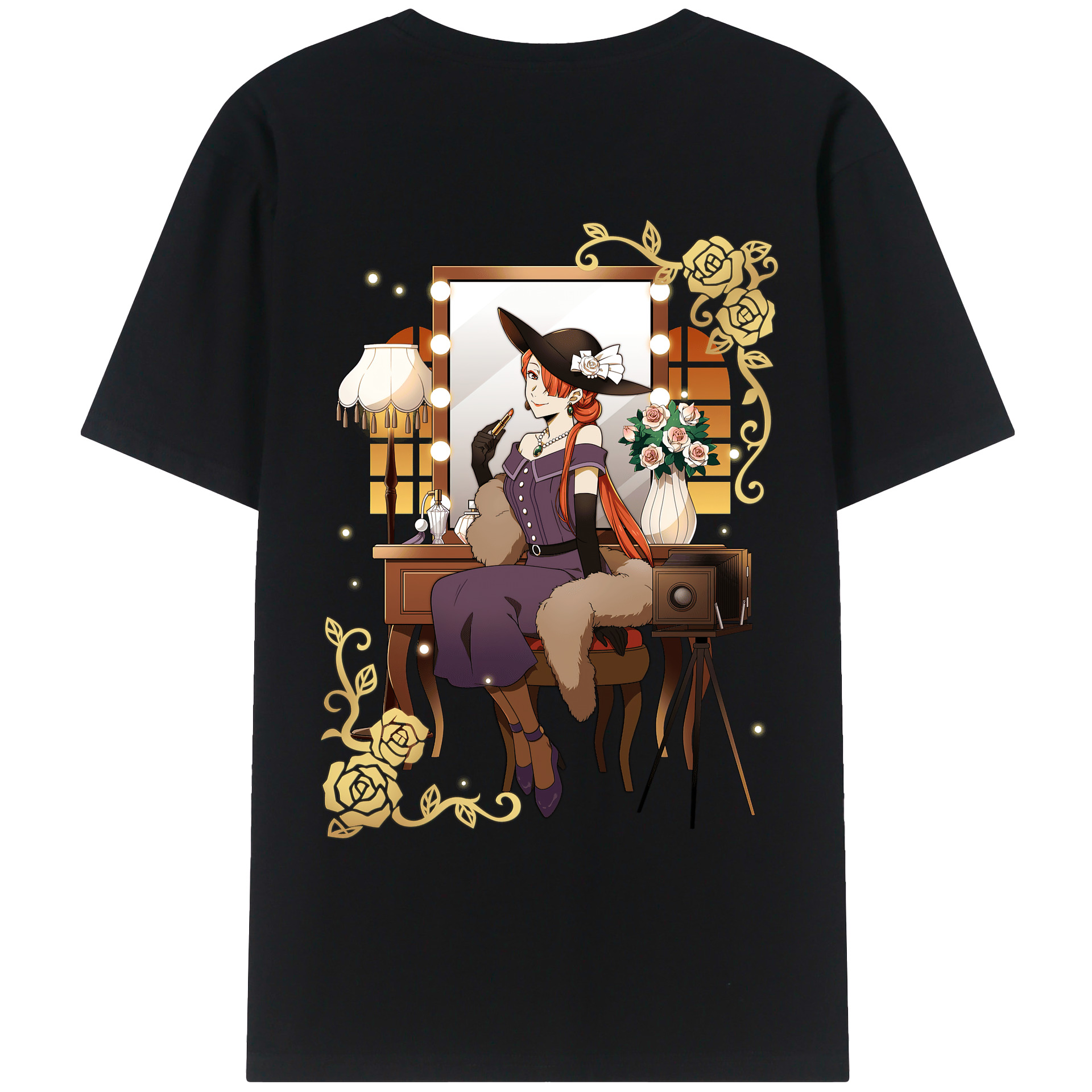 （画像用） 文豪ストレイドッグス Bungo Stray Dogs レディース半袖Tシャツ(バックプリント)