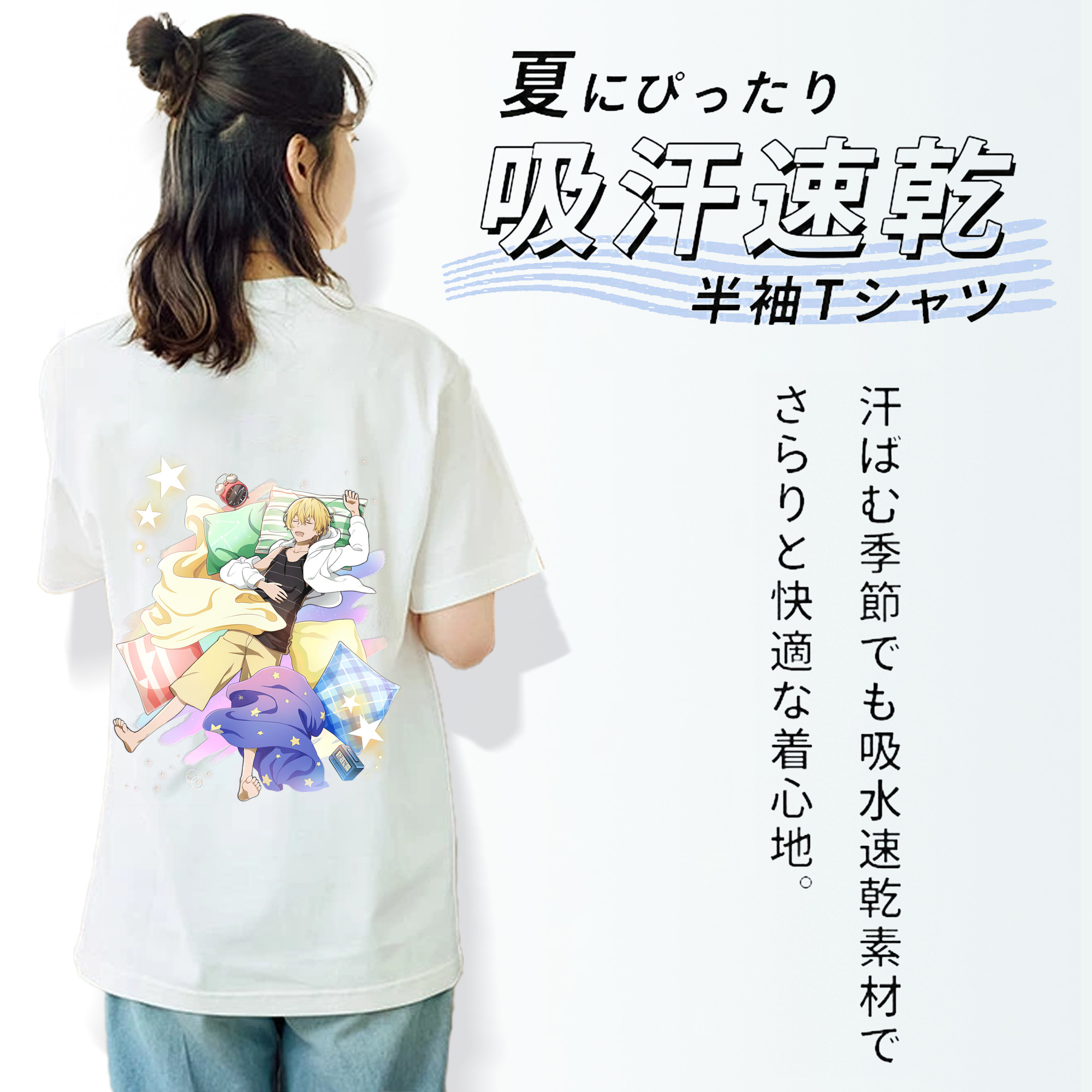 文豪ストレイドッグス Bungo Stray Dogs レディース半袖Tシャツ(バックプリント)