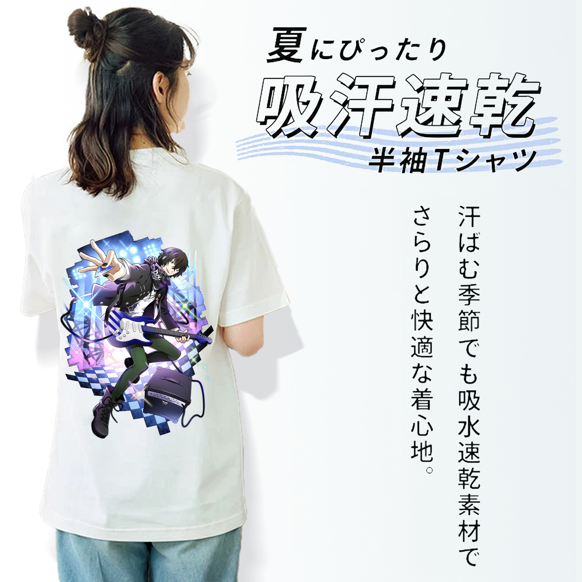 文豪ストレイドッグス Bungo Stray Dogs レディース半袖Tシャツ(バックプリント)