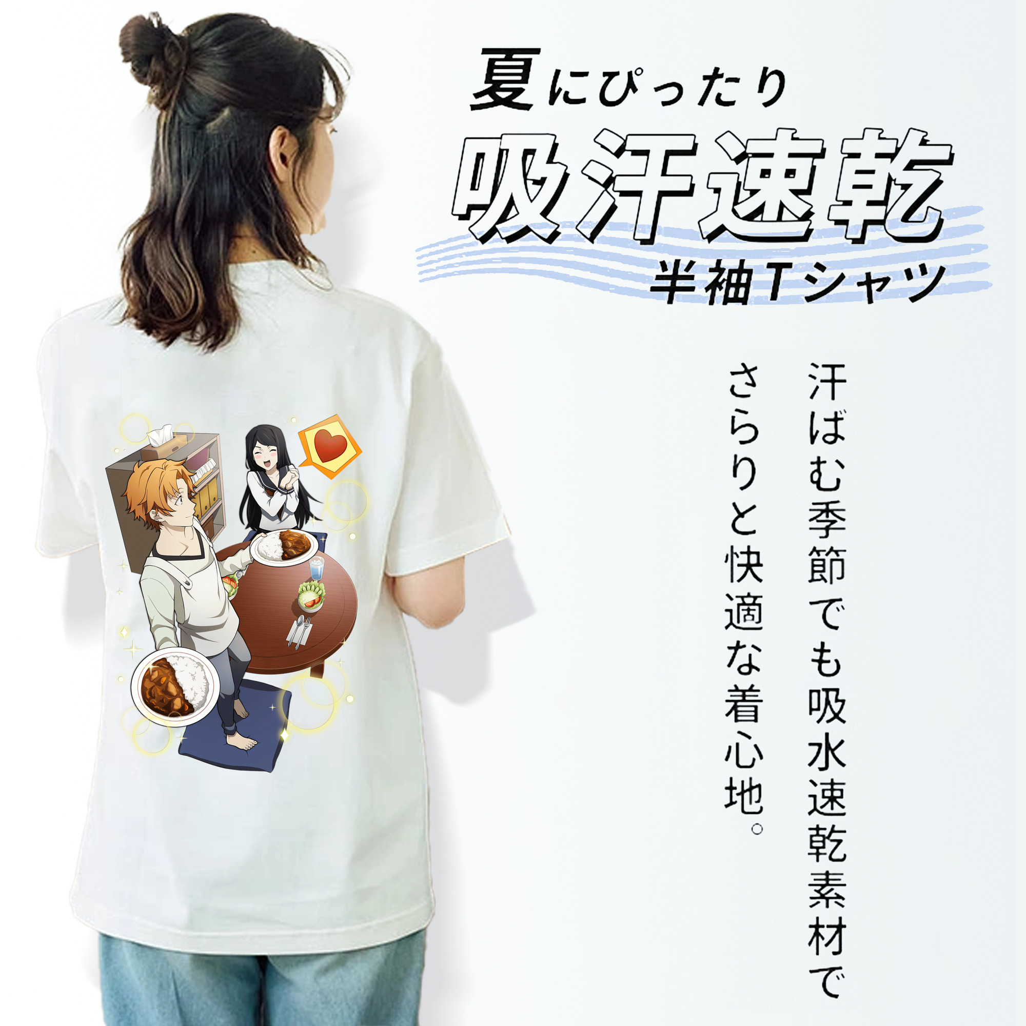 文豪ストレイドッグス Bungo Stray Dogs レディース半袖Tシャツ(バックプリント)