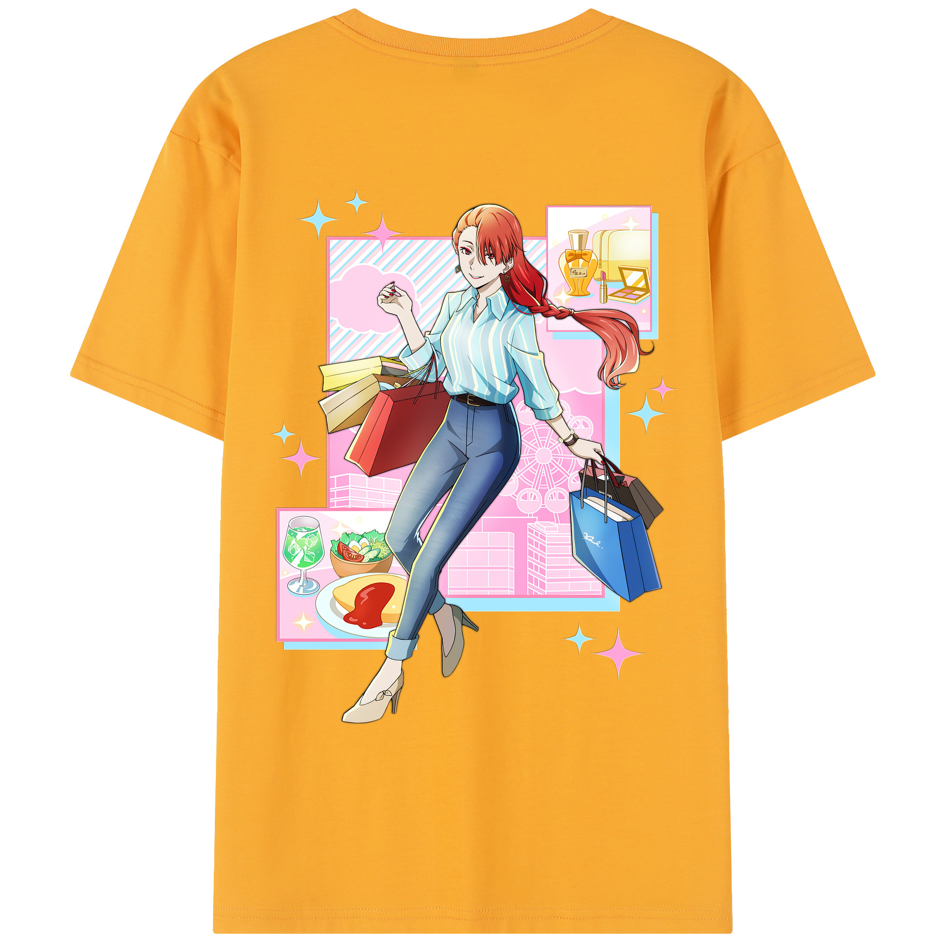 （画像用） 文豪ストレイドッグス Bungo Stray Dogs レディース半袖Tシャツ(バックプリント)