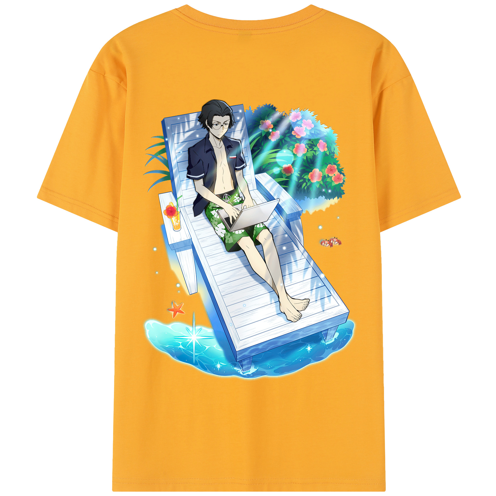 （画像用） 文豪ストレイドッグス Bungo Stray Dogs レディース半袖Tシャツ(バックプリント)
