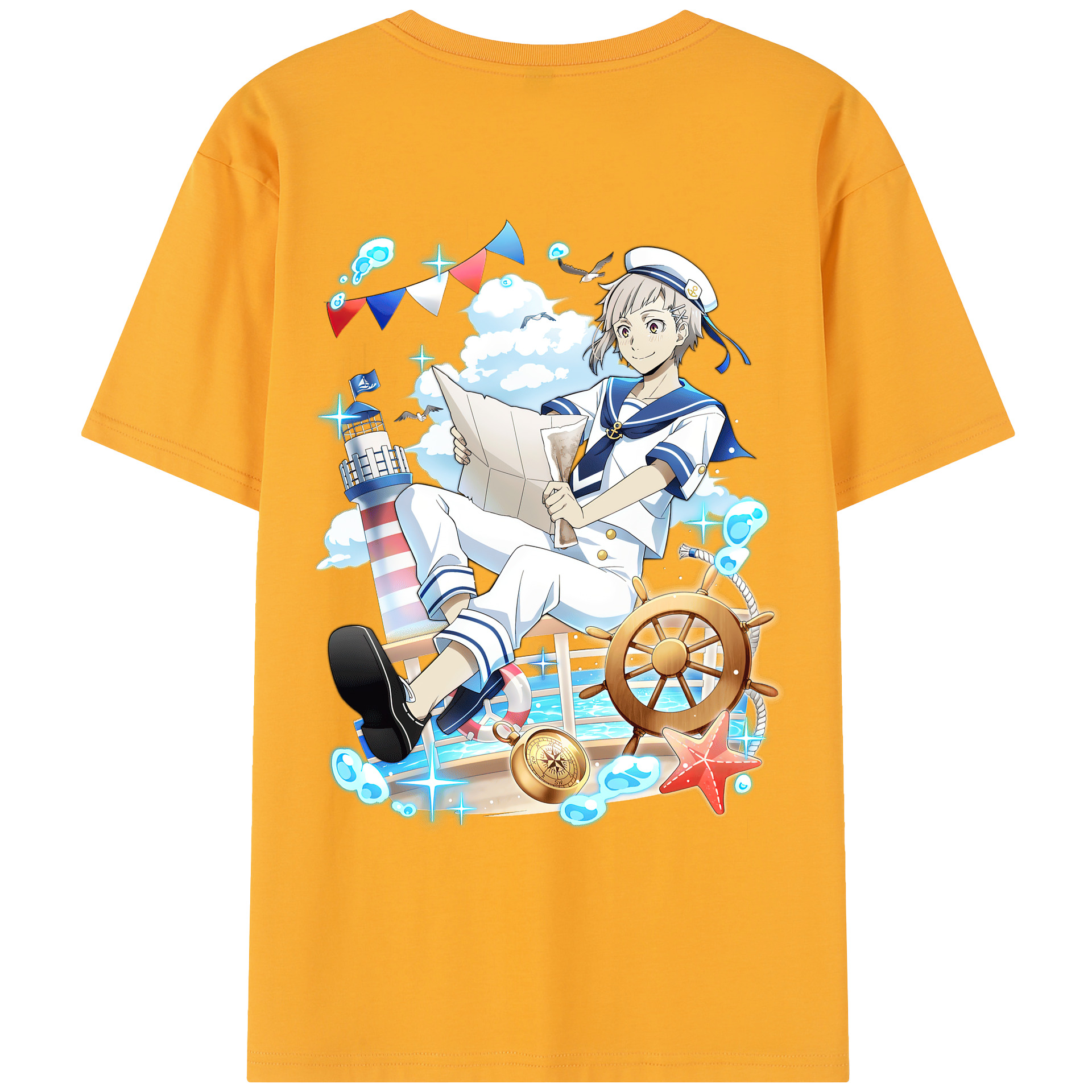 （画像用） 文豪ストレイドッグス Bungo Stray Dogs レディース半袖Tシャツ(バックプリント)