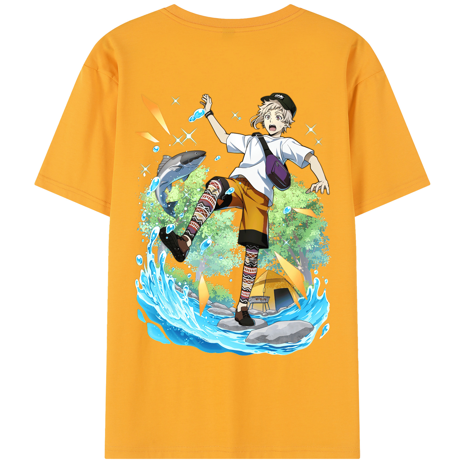 （画像用） 文豪ストレイドッグス Bungo Stray Dogs レディース半袖Tシャツ(バックプリント)