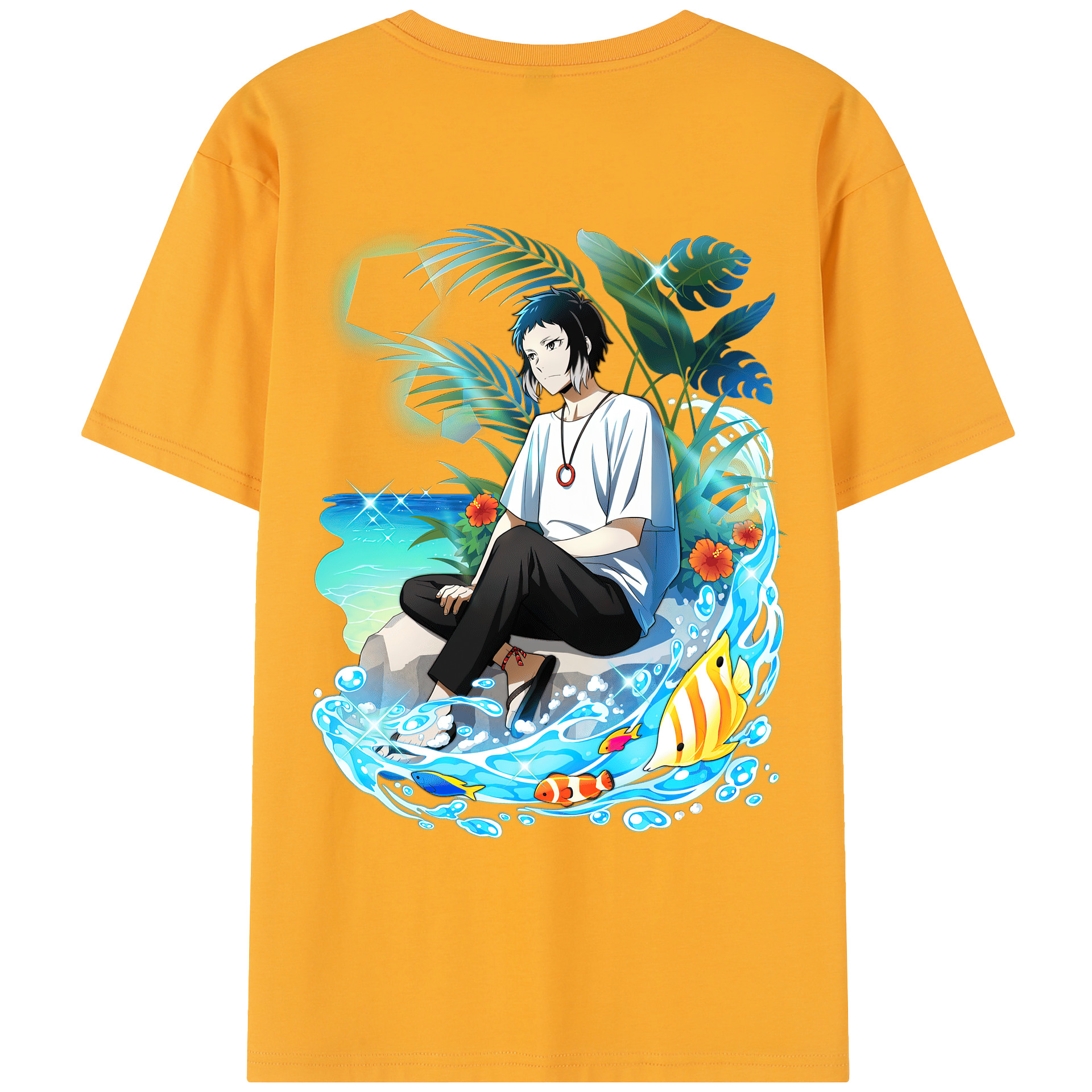 （画像用） 文豪ストレイドッグス Bungo Stray Dogs レディース半袖Tシャツ(バックプリント)