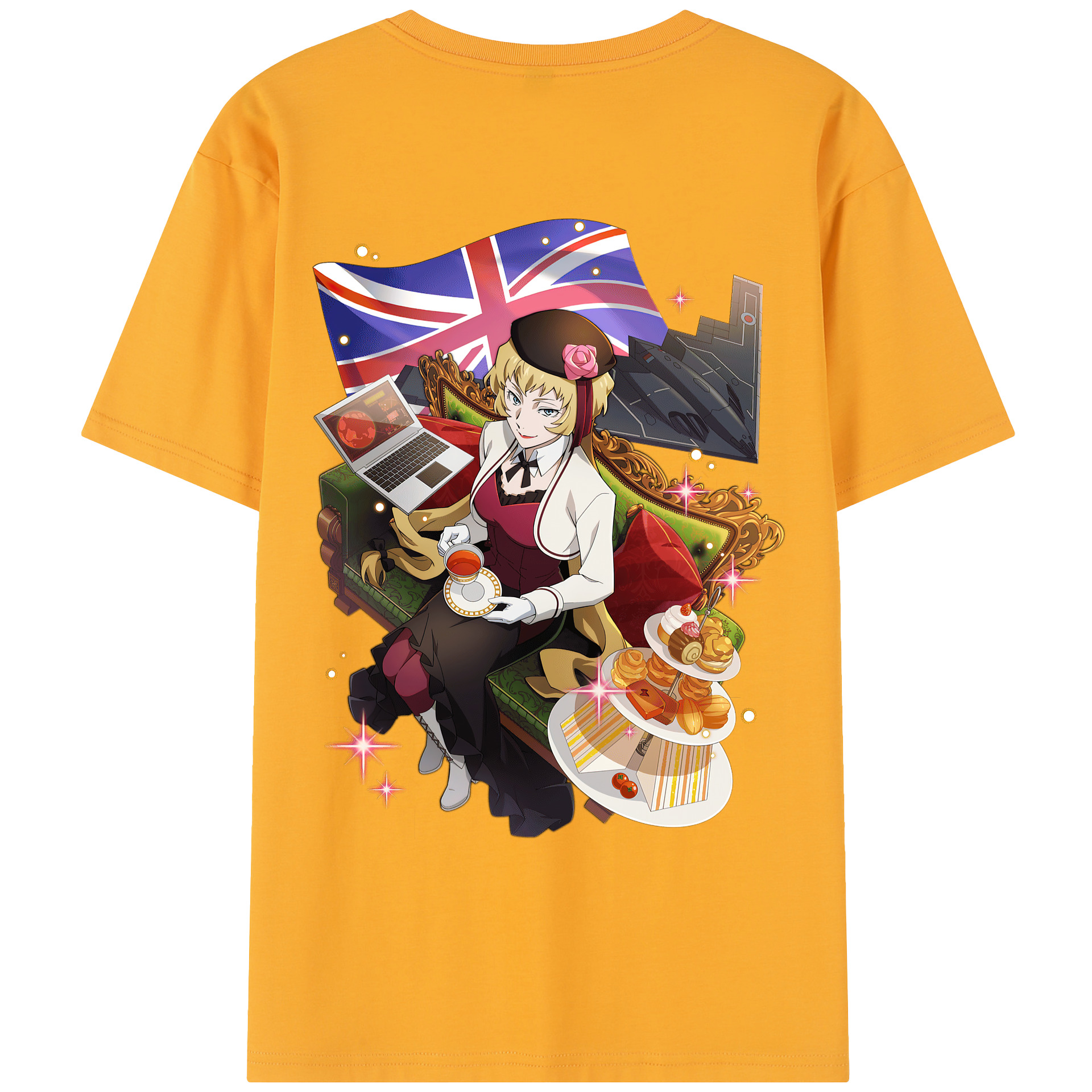 （画像用） 文豪ストレイドッグス Bungo Stray Dogs レディース半袖Tシャツ(バックプリント)