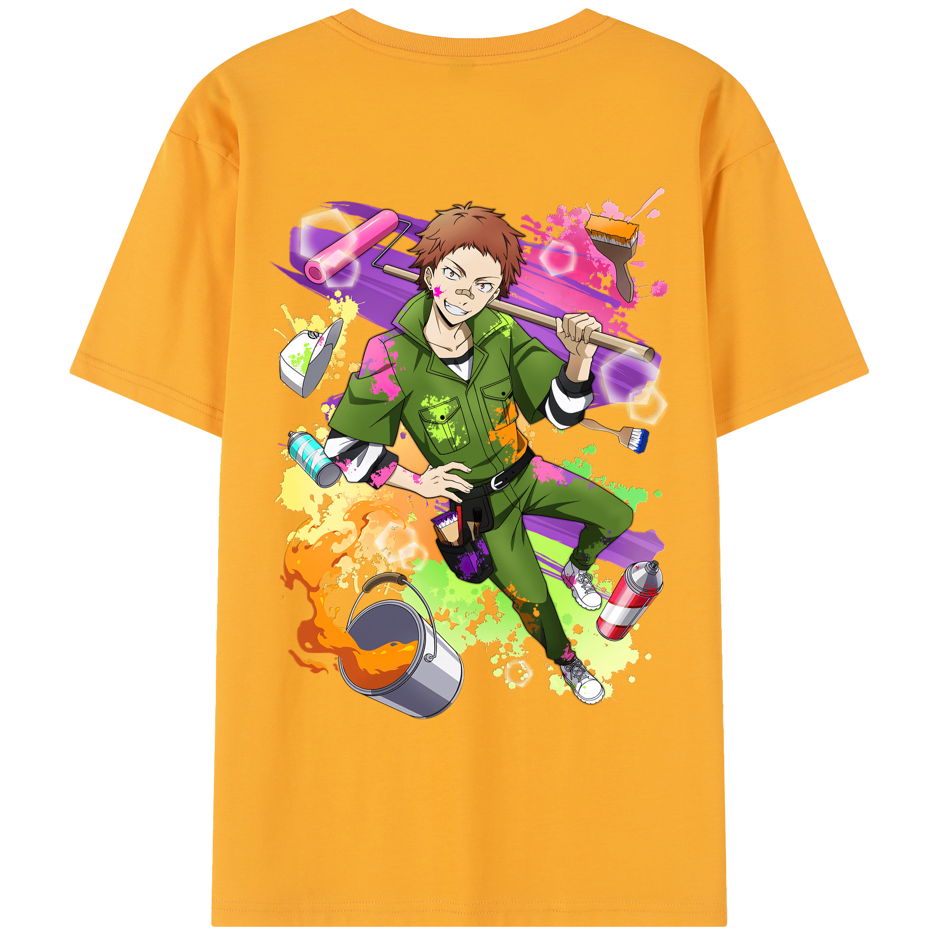 （画像用） 文豪ストレイドッグス Bungo Stray Dogs レディース半袖Tシャツ(バックプリント)