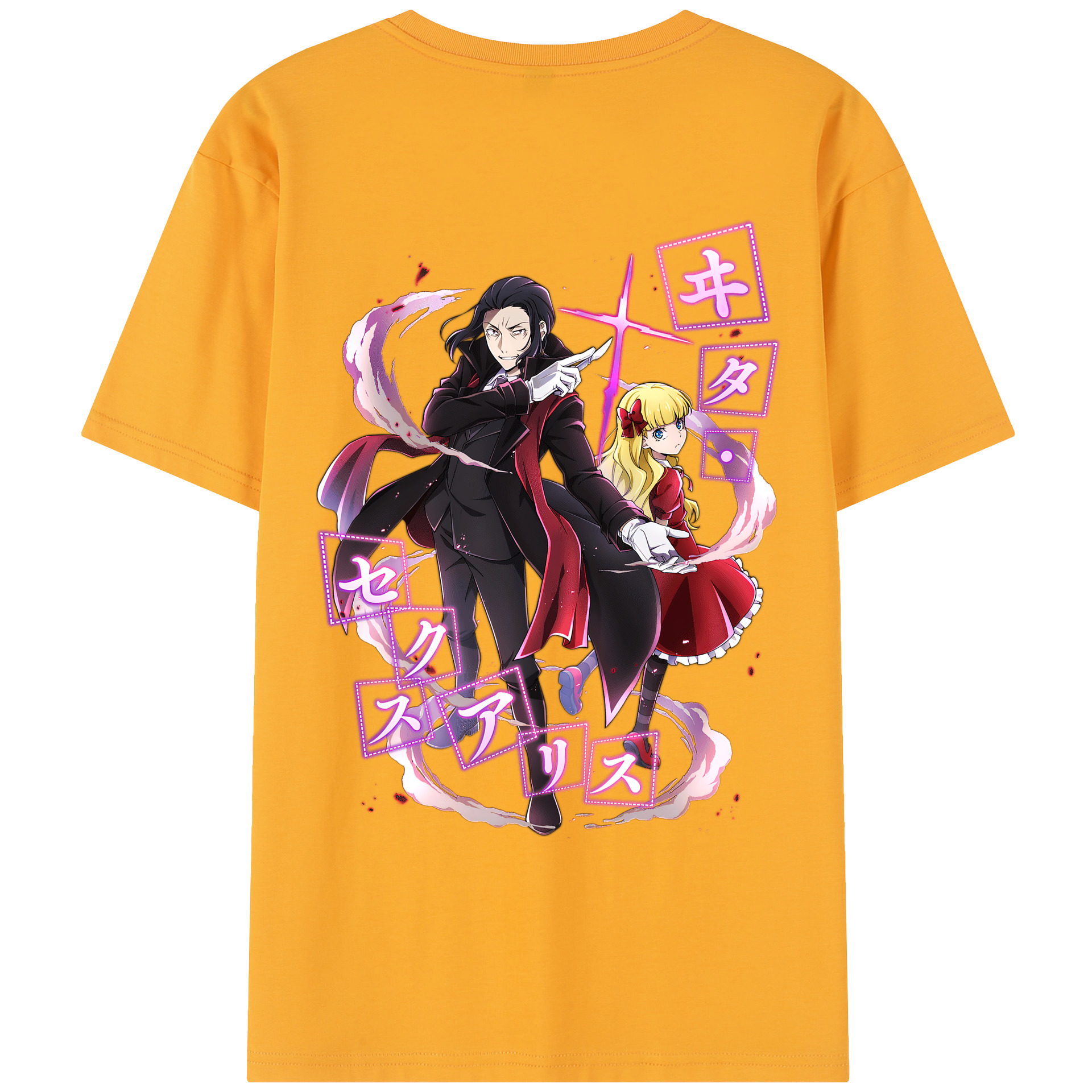 （画像用） 文豪ストレイドッグス Bungo Stray Dogs レディース半袖Tシャツ(バックプリント)