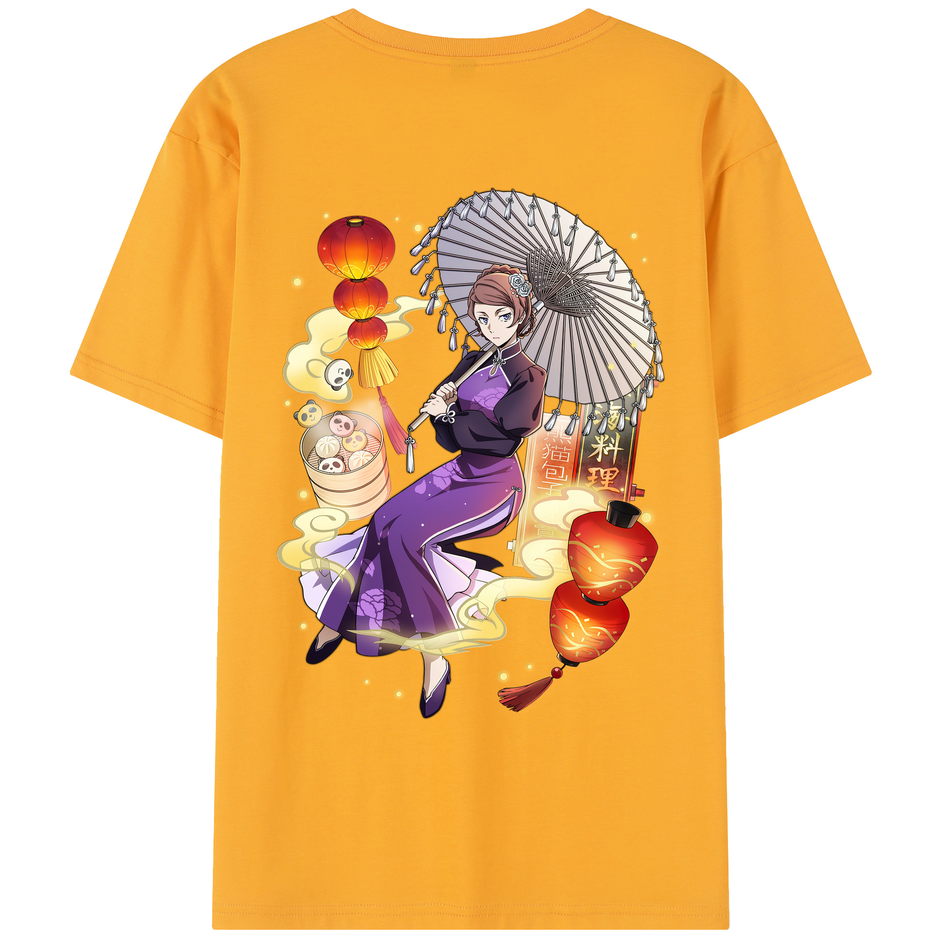（画像用） 文豪ストレイドッグス Bungo Stray Dogs レディース半袖Tシャツ(バックプリント)