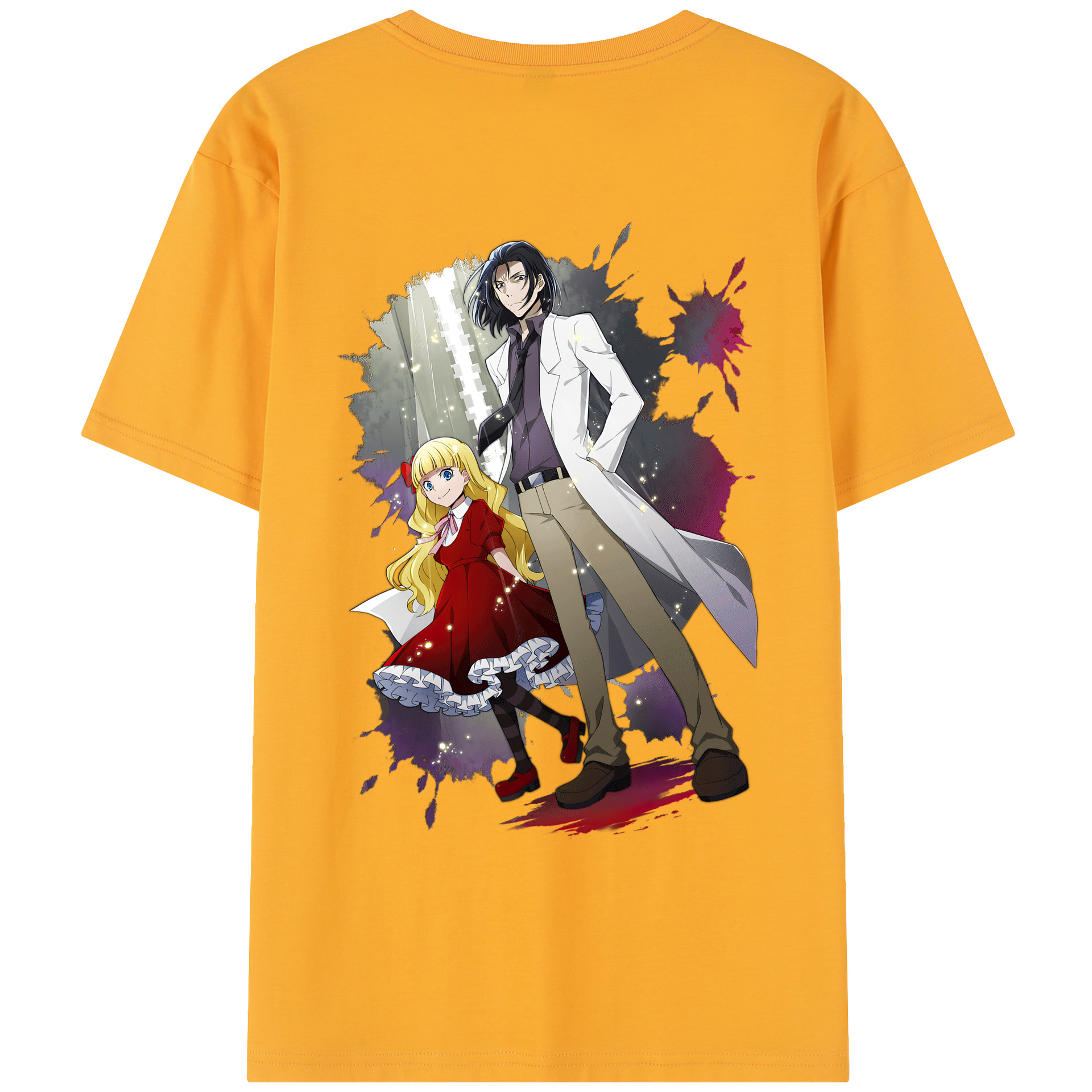 （画像用） 文豪ストレイドッグス Bungo Stray Dogs レディース半袖Tシャツ(バックプリント)