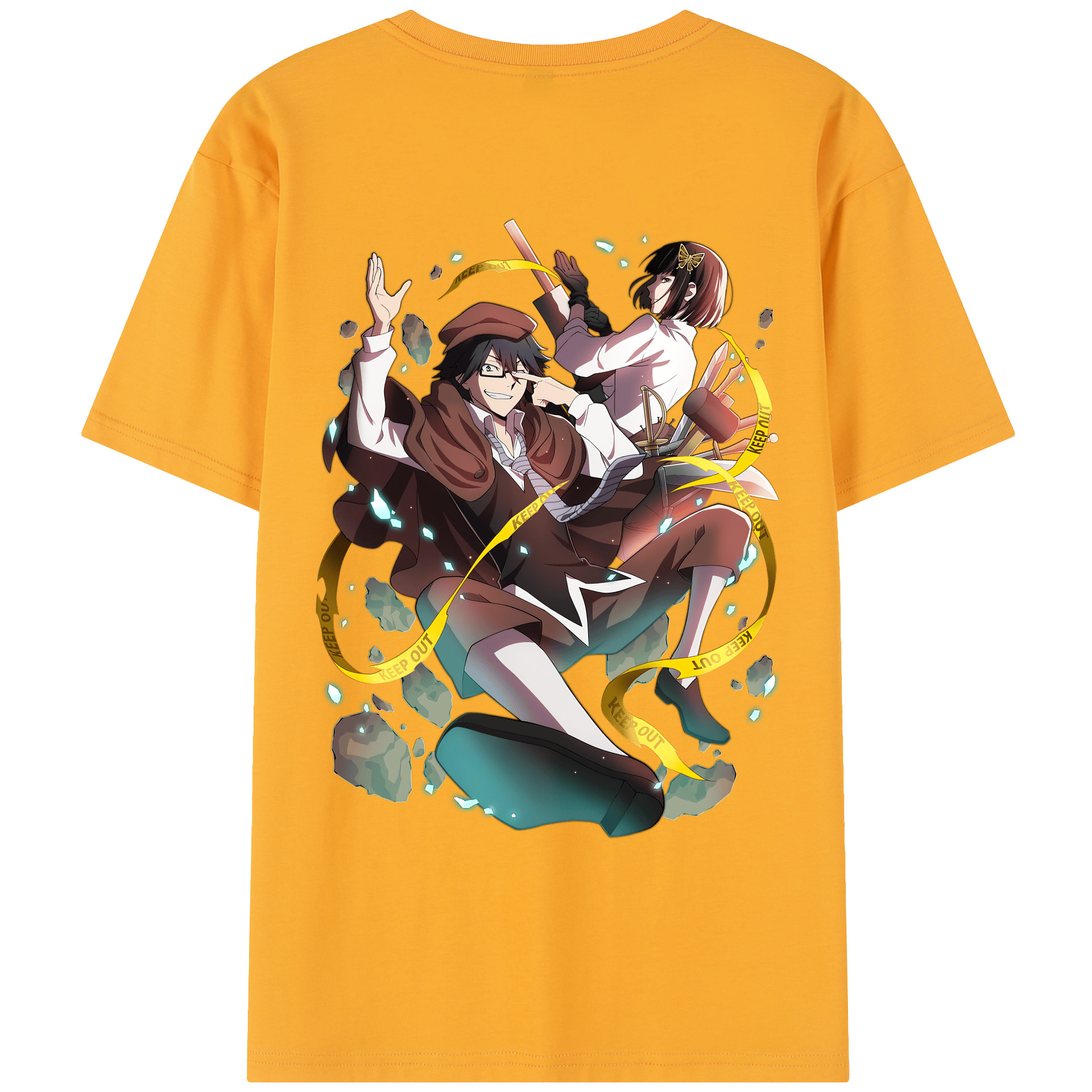 （画像用） 文豪ストレイドッグス Bungo Stray Dogs レディース半袖Tシャツ(バックプリント)