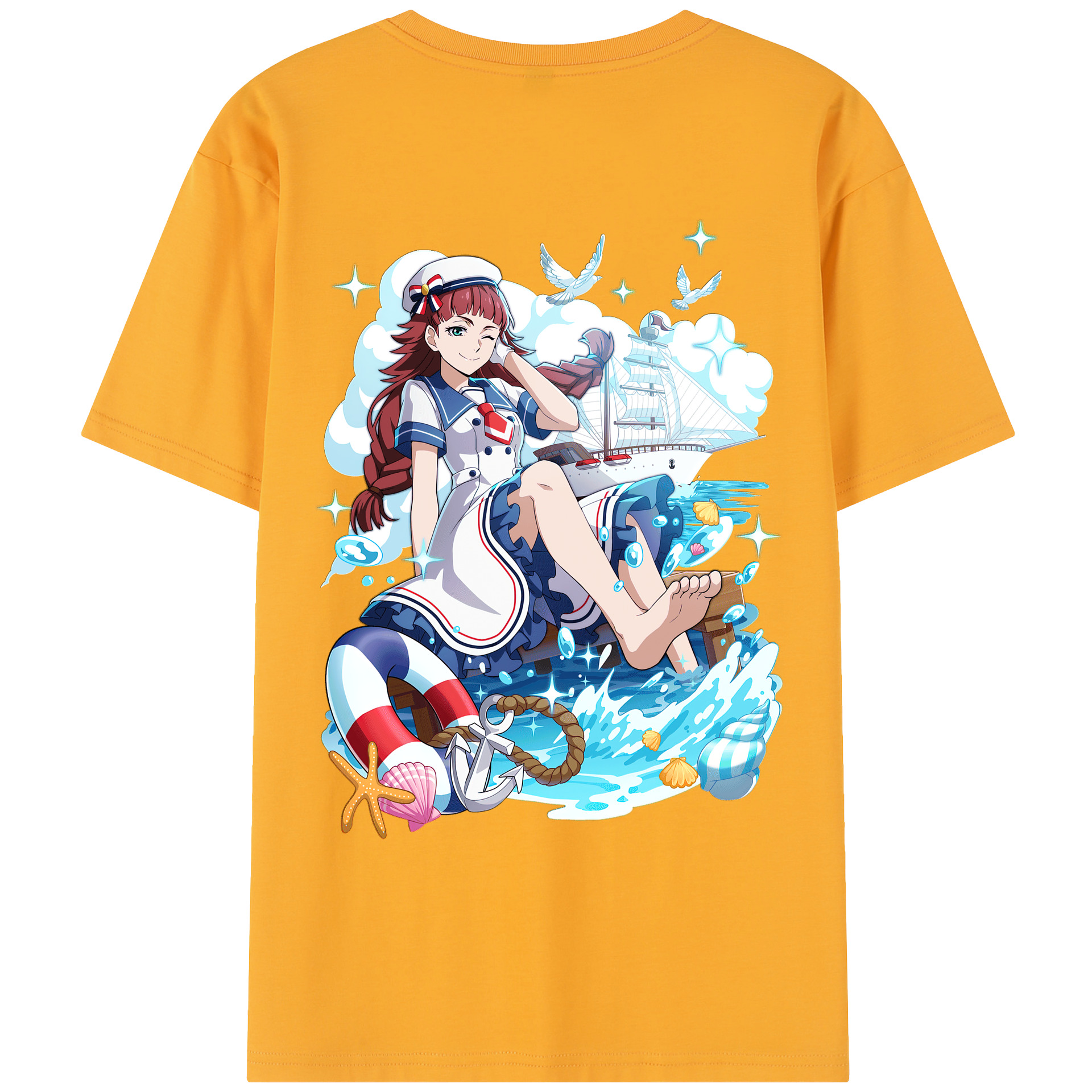 （画像用） 文豪ストレイドッグス Bungo Stray Dogs レディース半袖Tシャツ(バックプリント)